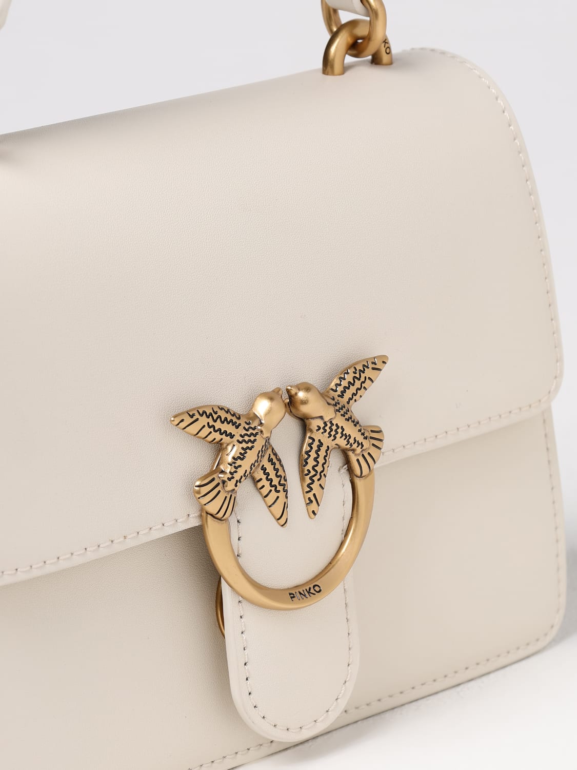PINKO MINI BOLSO: Bolso de mano mujer Pinko, Blanco - Img 3