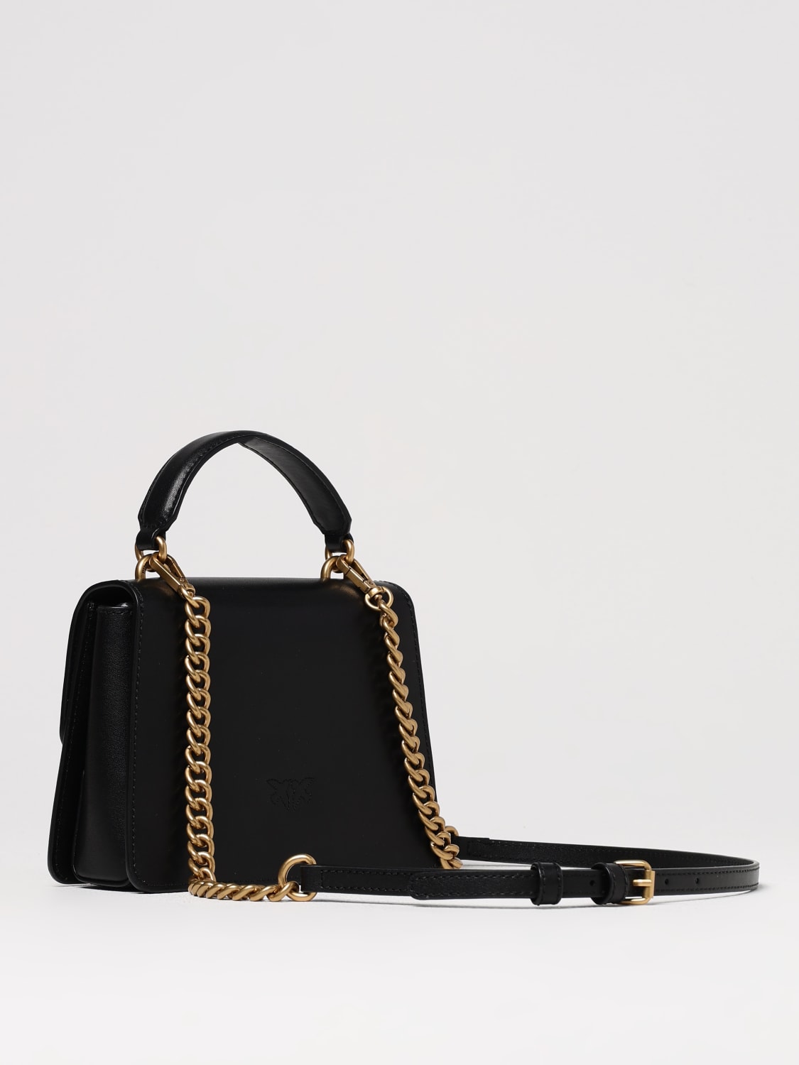 PINKO BORSA MINI: Borsa Mini Love Bag One Pinko in pelle , Nero - Img 2