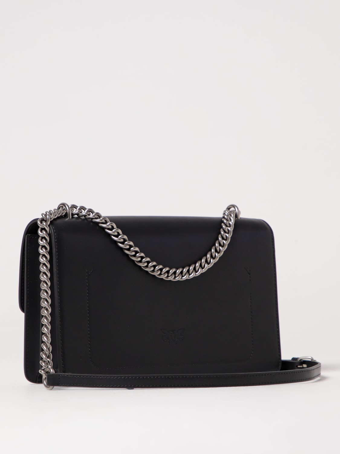 PINKO BORSA A SPALLA: Borsa Love One CLassic Pinko in pelle , Nero 1 - Img 2