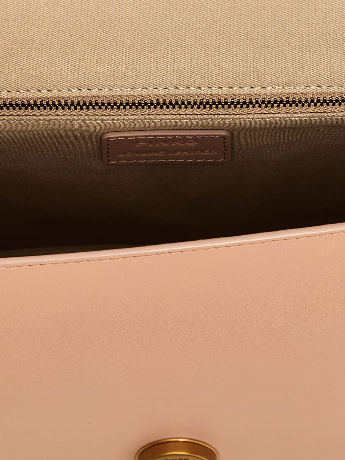 PINKO BORSA A MANO: Borsa Love One Pinko in pelle , Rosa - Img 4