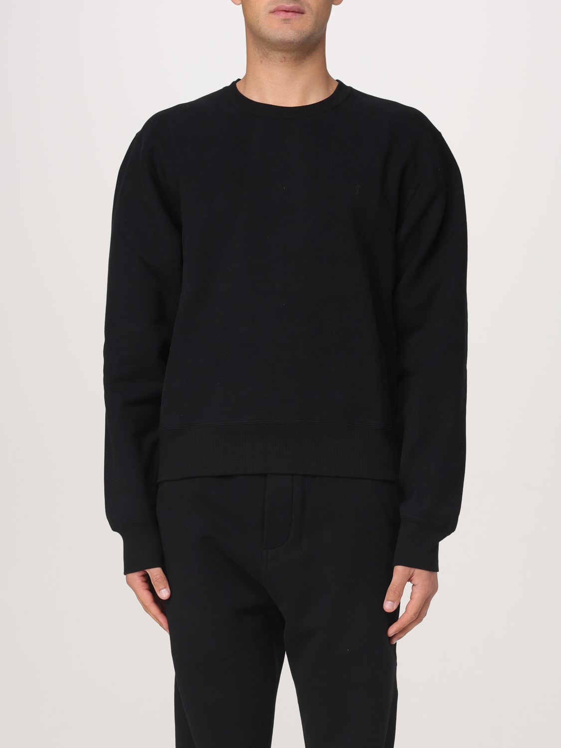 SAINT LAURENT FELPA: Felpa Saint Laurent in cotone , Nero - Img 1