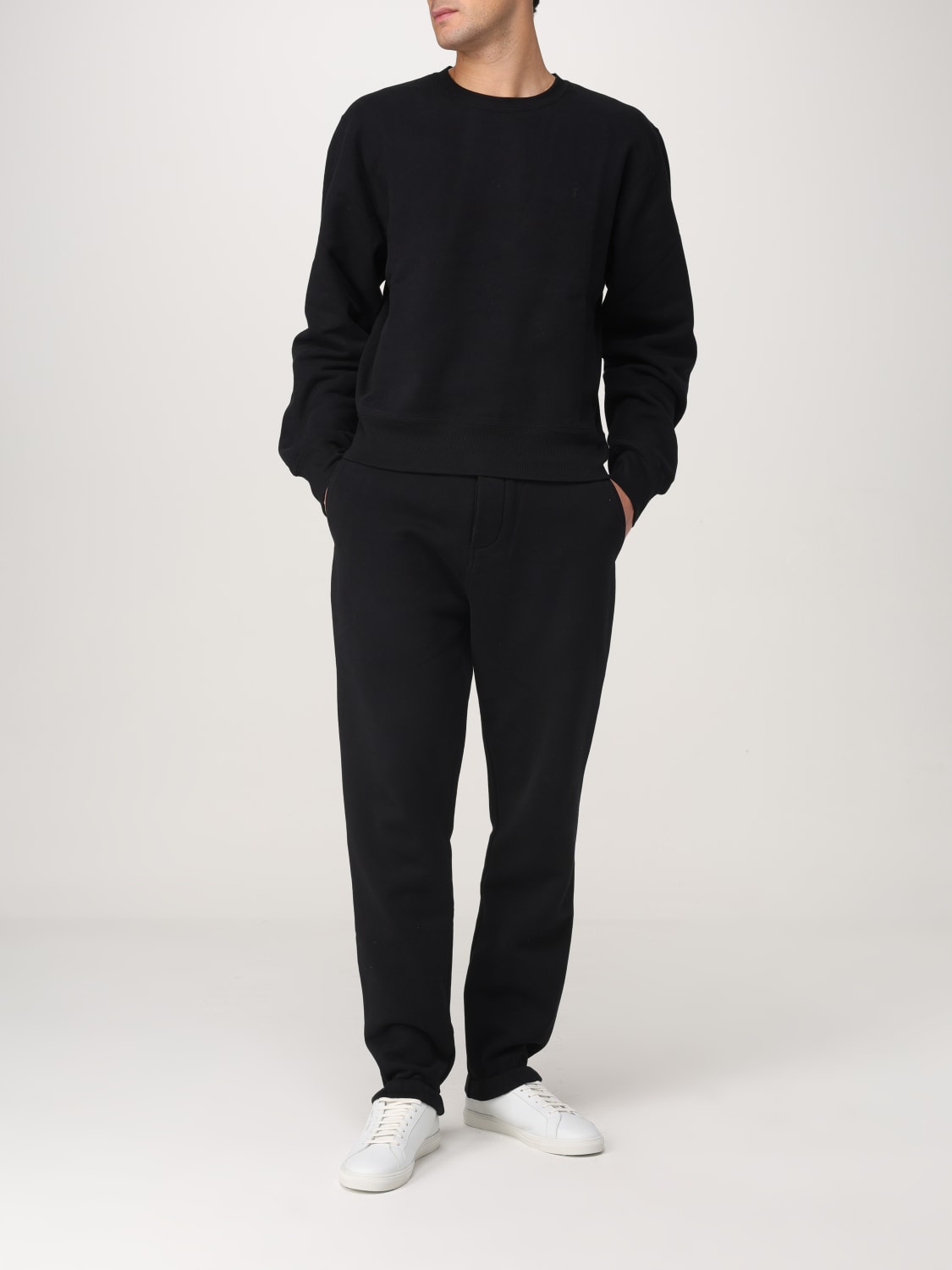 SAINT LAURENT FELPA: Felpa Saint Laurent in cotone , Nero - Img 2