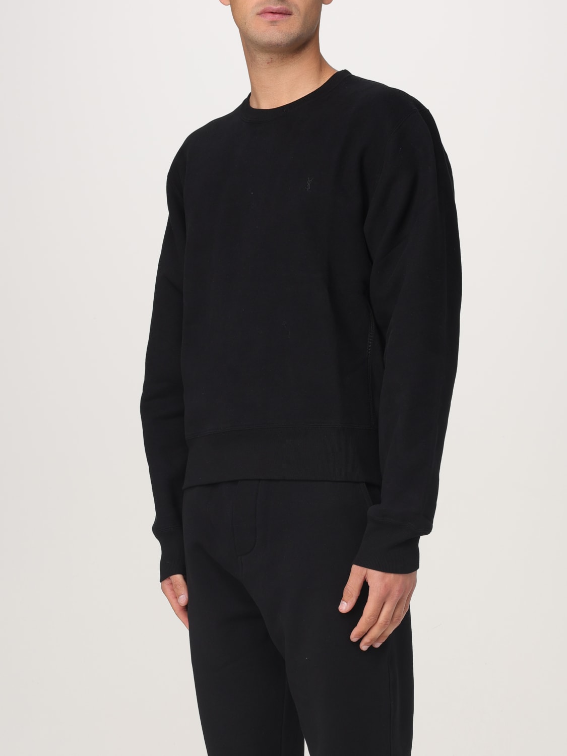 SAINT LAURENT FELPA: Felpa Saint Laurent in cotone , Nero - Img 4