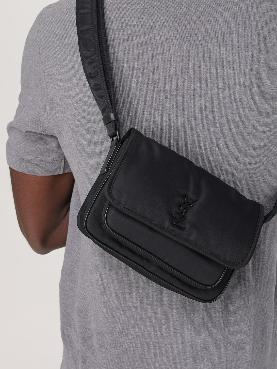SAINT LAURENT СУМКА НА РЕМНЕ: Сумка Мужское Saint Laurent, Черный - Img 2