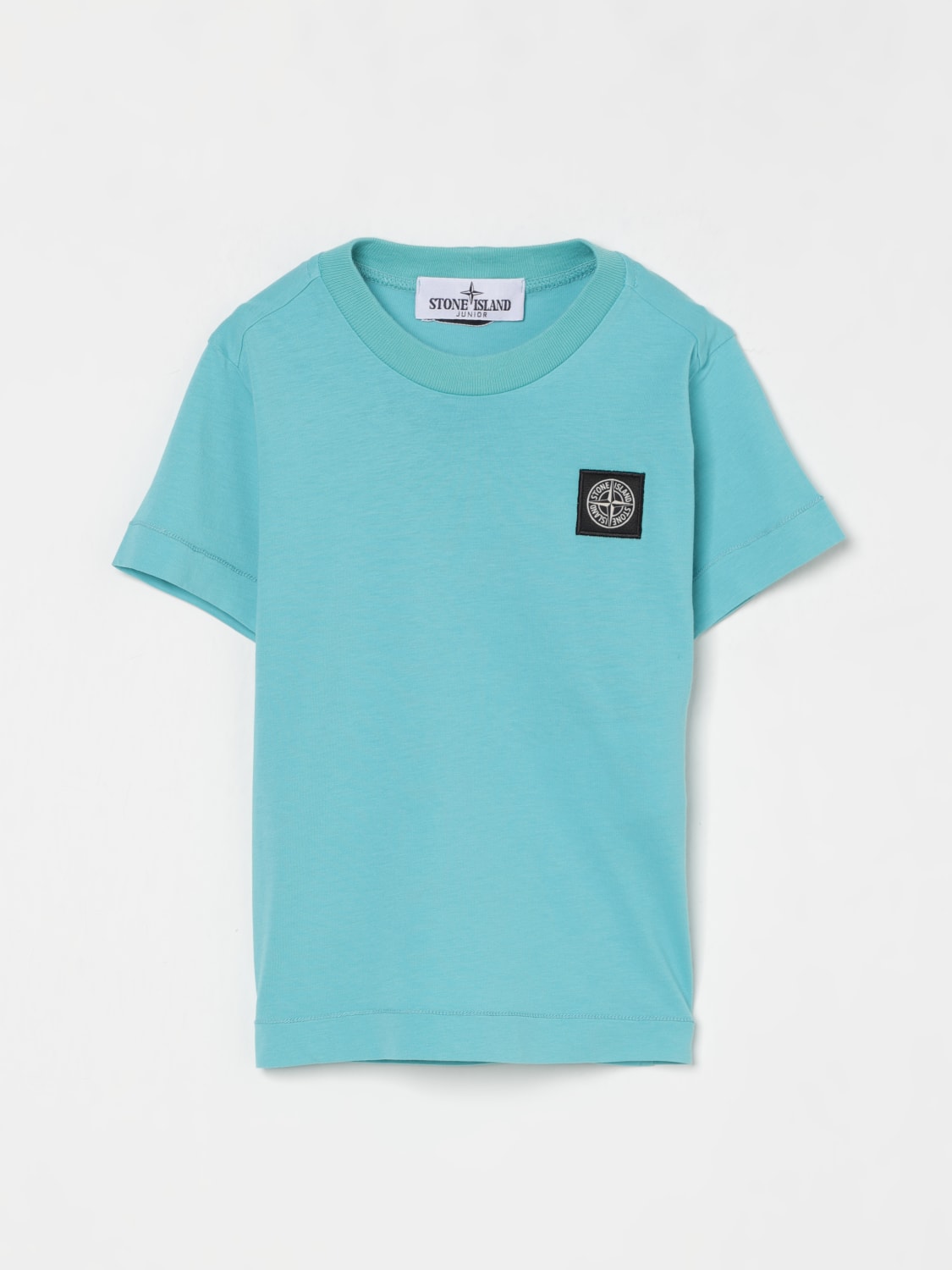 STONE ISLAND JUNIOR T-SHIRT: T-shirt kinder Stone Island Junior, Türkis - Img 1