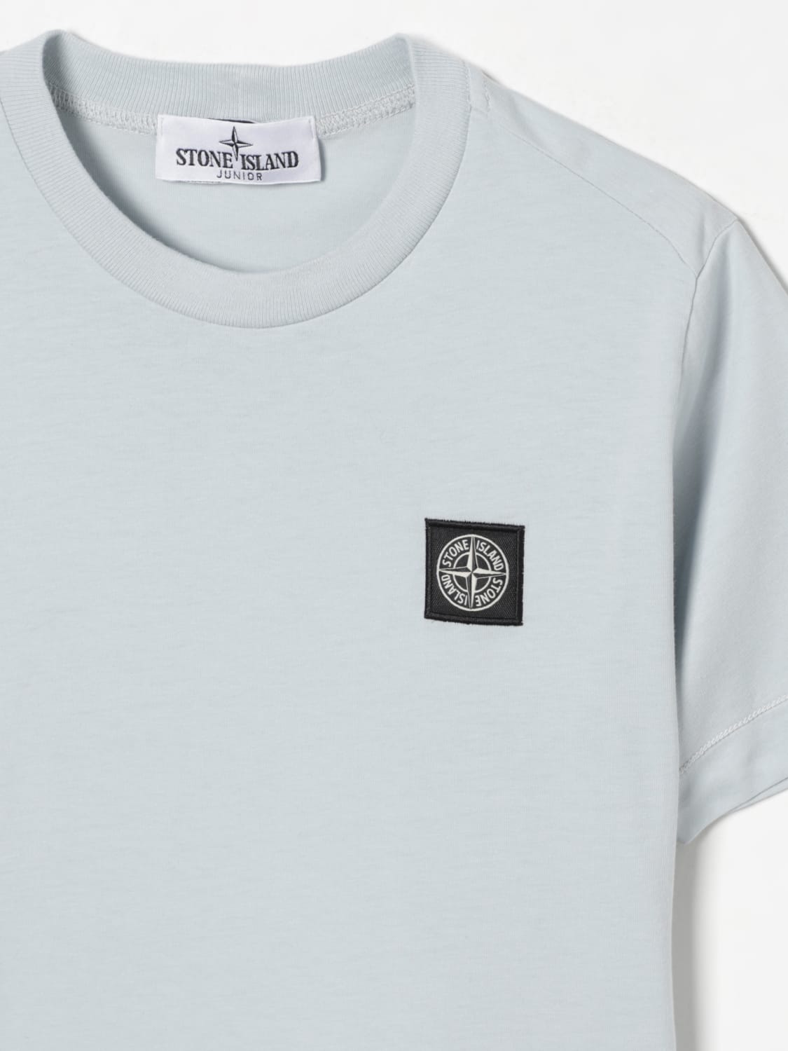 STONE ISLAND JUNIOR T-SHIRT: T-shirt kids Stone Island Junior, Blue - Img 3