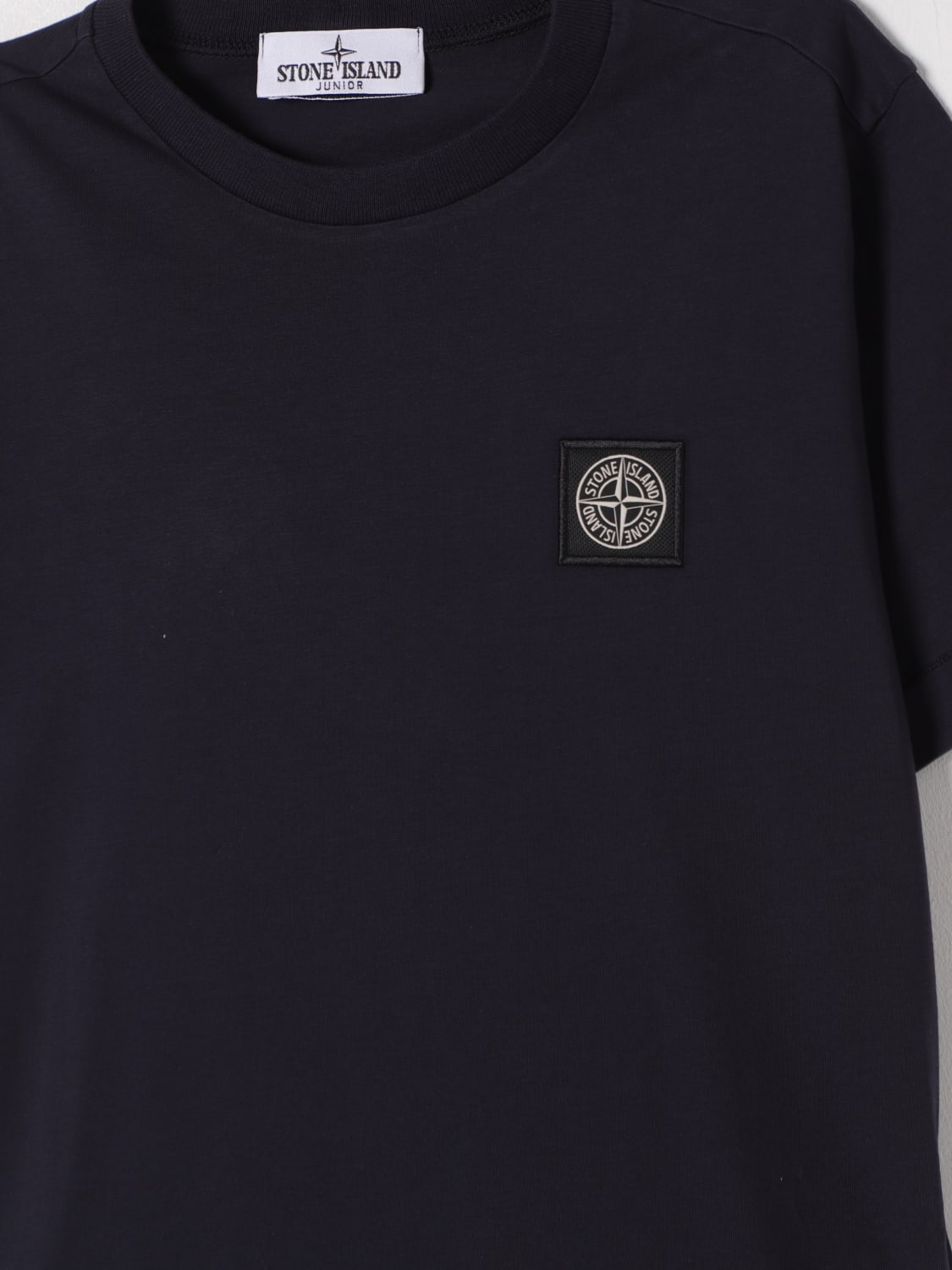 STONE ISLAND JUNIOR T-SHIRT: T-shirt kids Stone Island Junior, Navy - Img 3