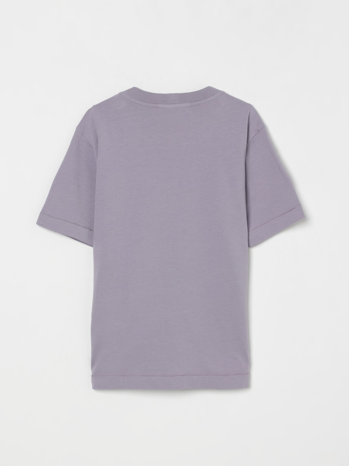 STONE ISLAND JUNIOR T-SHIRT: T-shirt basic in cotone Stone Island Junior, Glicine - Img 2
