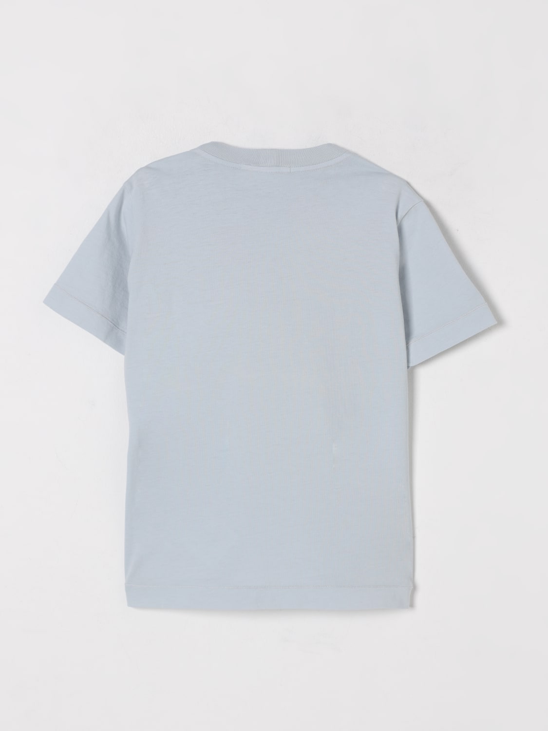 STONE ISLAND JUNIOR T-SHIRT: T-shirt basic in cotone Stone Island Junior, Cielo - Img 2