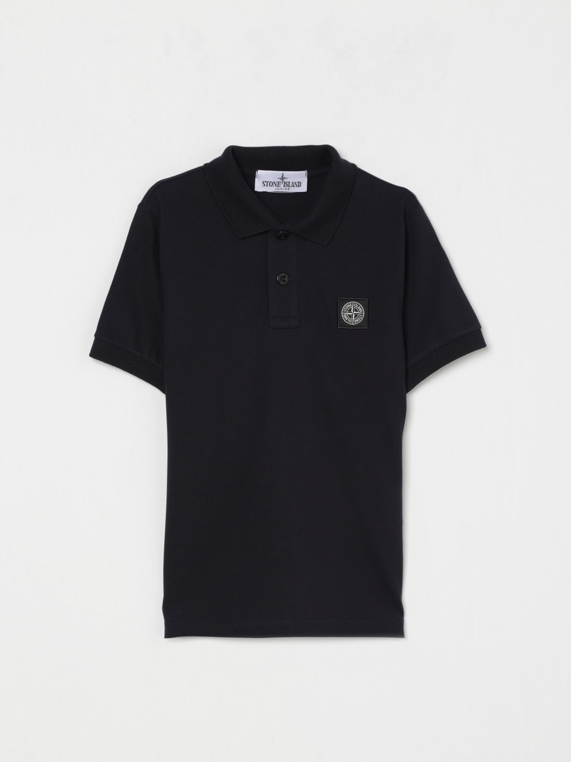 STONE ISLAND JUNIOR POLO: Polo niños Stone Island Junior, Azul Oscuro - Img 1