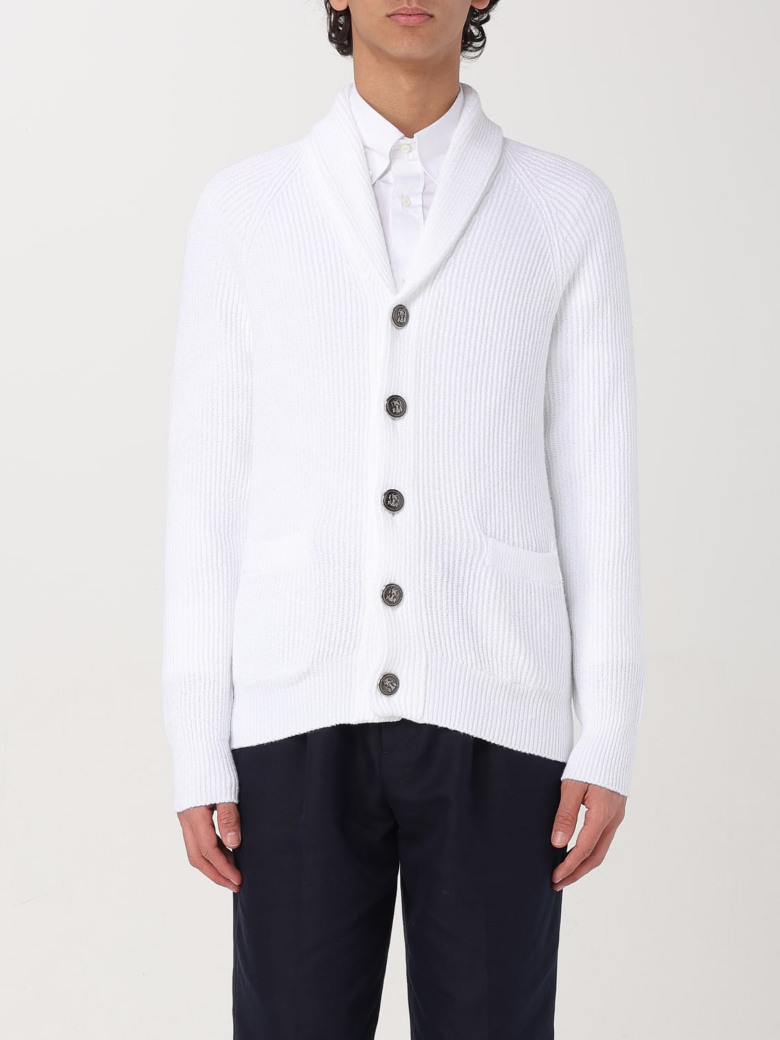 BRUNELLO CUCINELLI SWEATER: Sweater men Brunello Cucinelli, White - Img 1