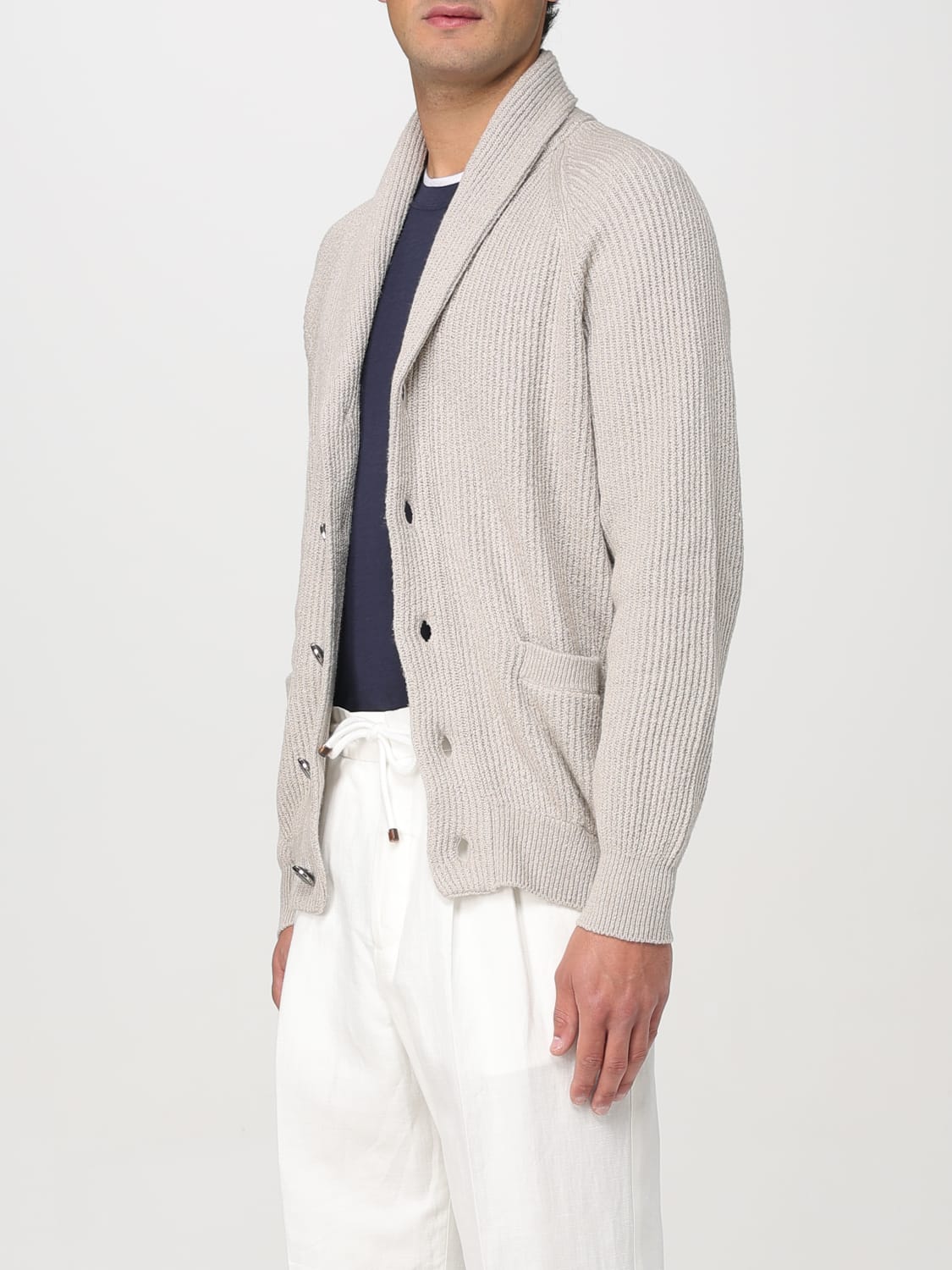 BRUNELLO CUCINELLI SWEATER: Sweater men Brunello Cucinelli, Beige - Img 4