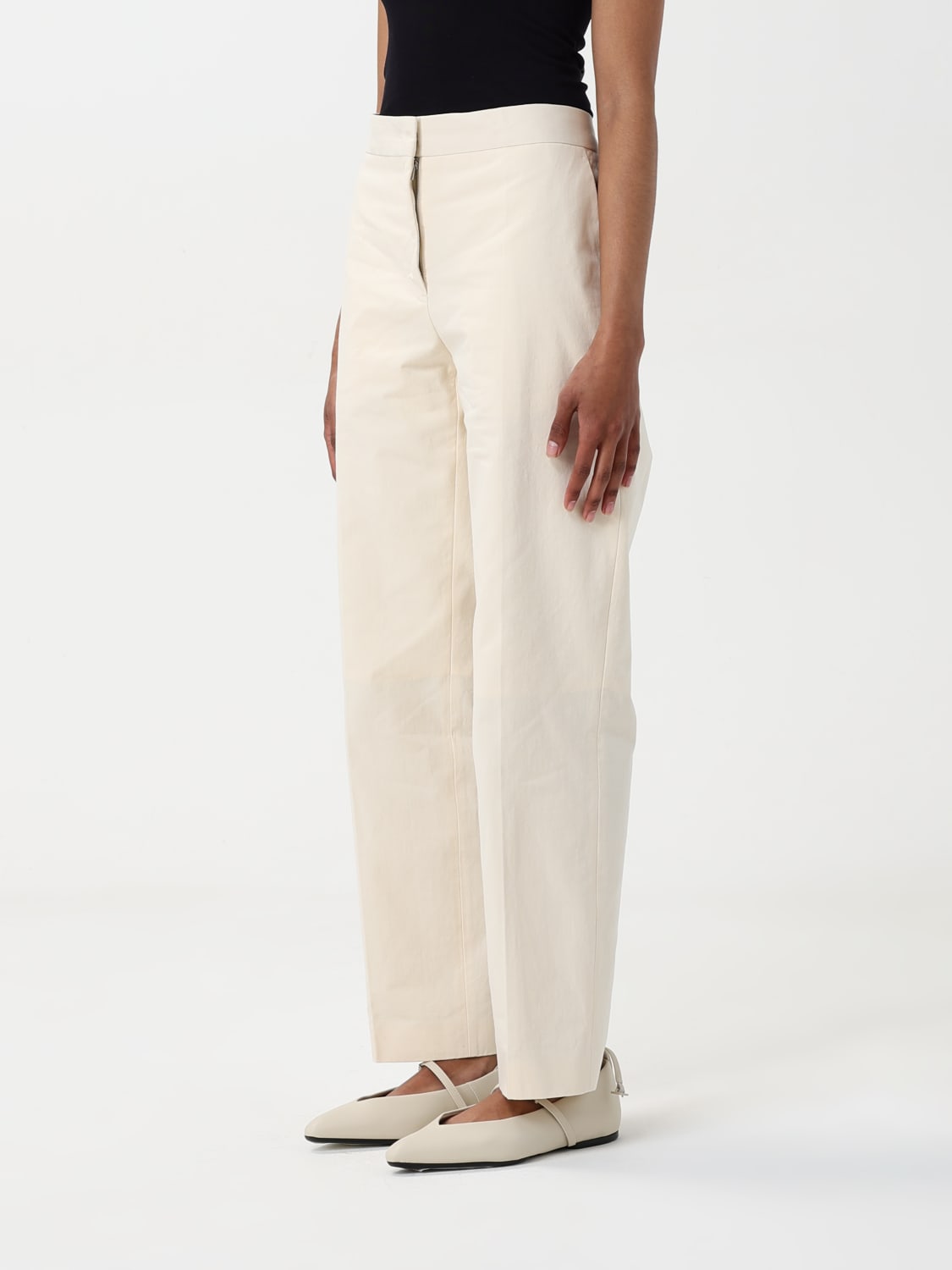 パンツ Jil Sander Jil Sander Trousers White (J01KA0181 J45286740) JIL SANDER: Pants woman - White | Jil Sander pants
