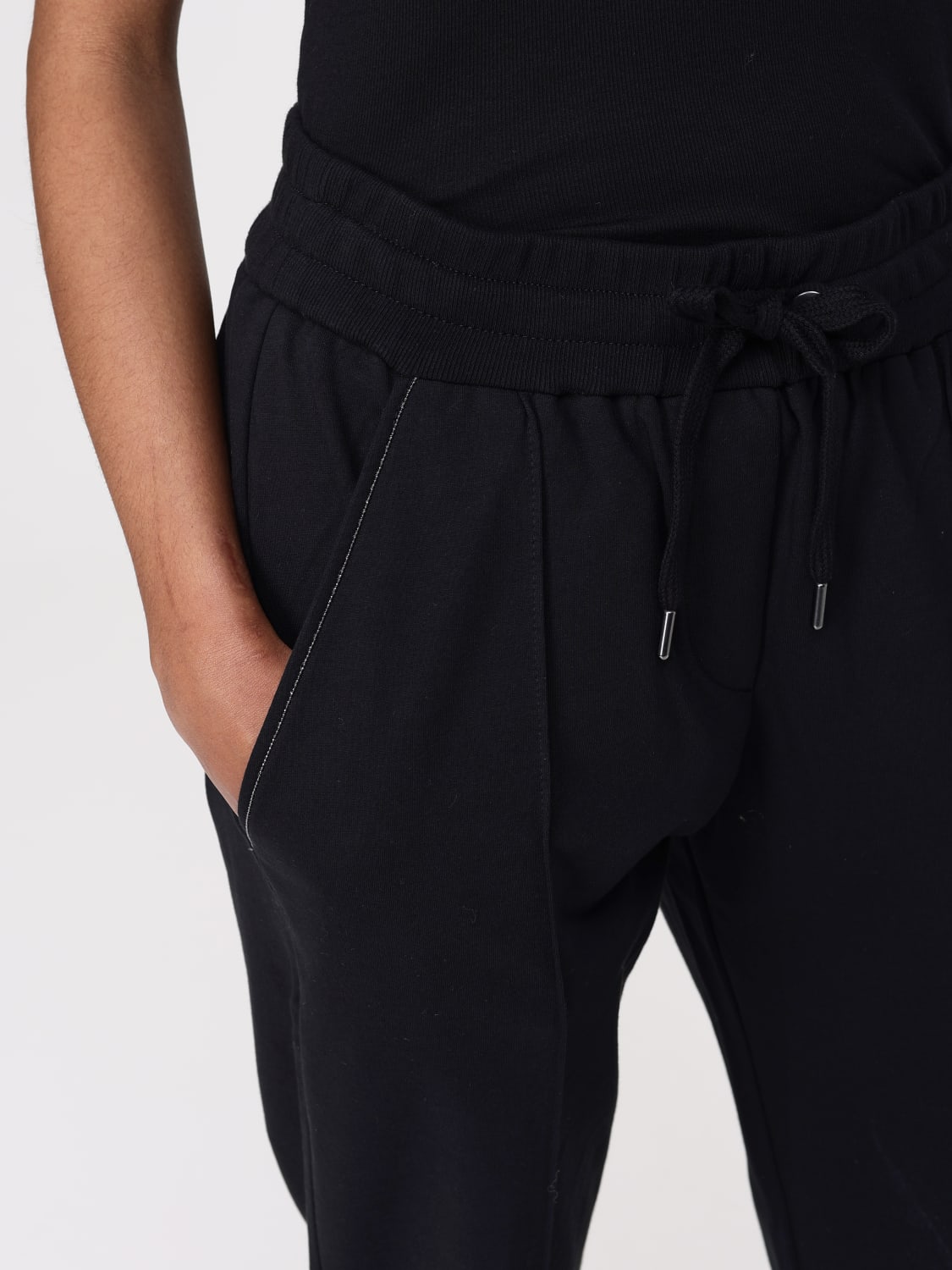 パンツ BRUNELLO CUCINELLI Woman Pants Black MH827FB799 C101 BRUNELLO CUCINELLI: Pants woman - Black | Brunello Cucinelli