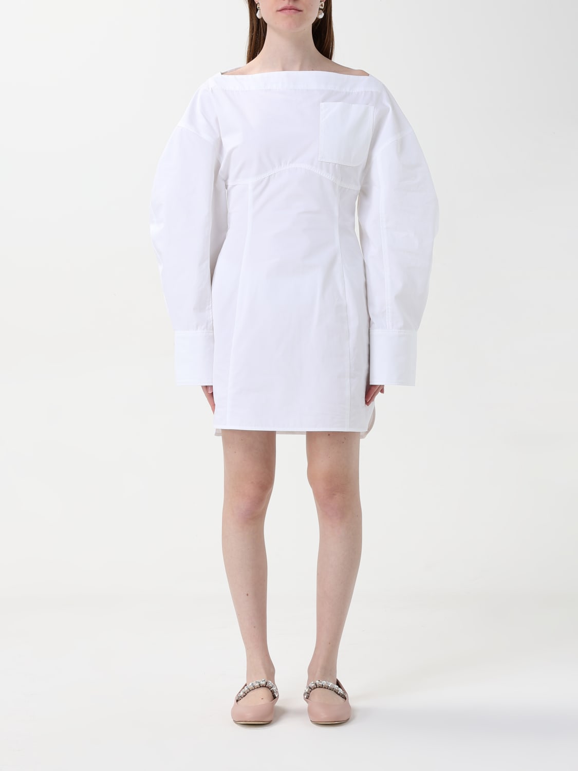 JACQUEMUS DRESS: Dress woman Jacquemus, White - Img 1
