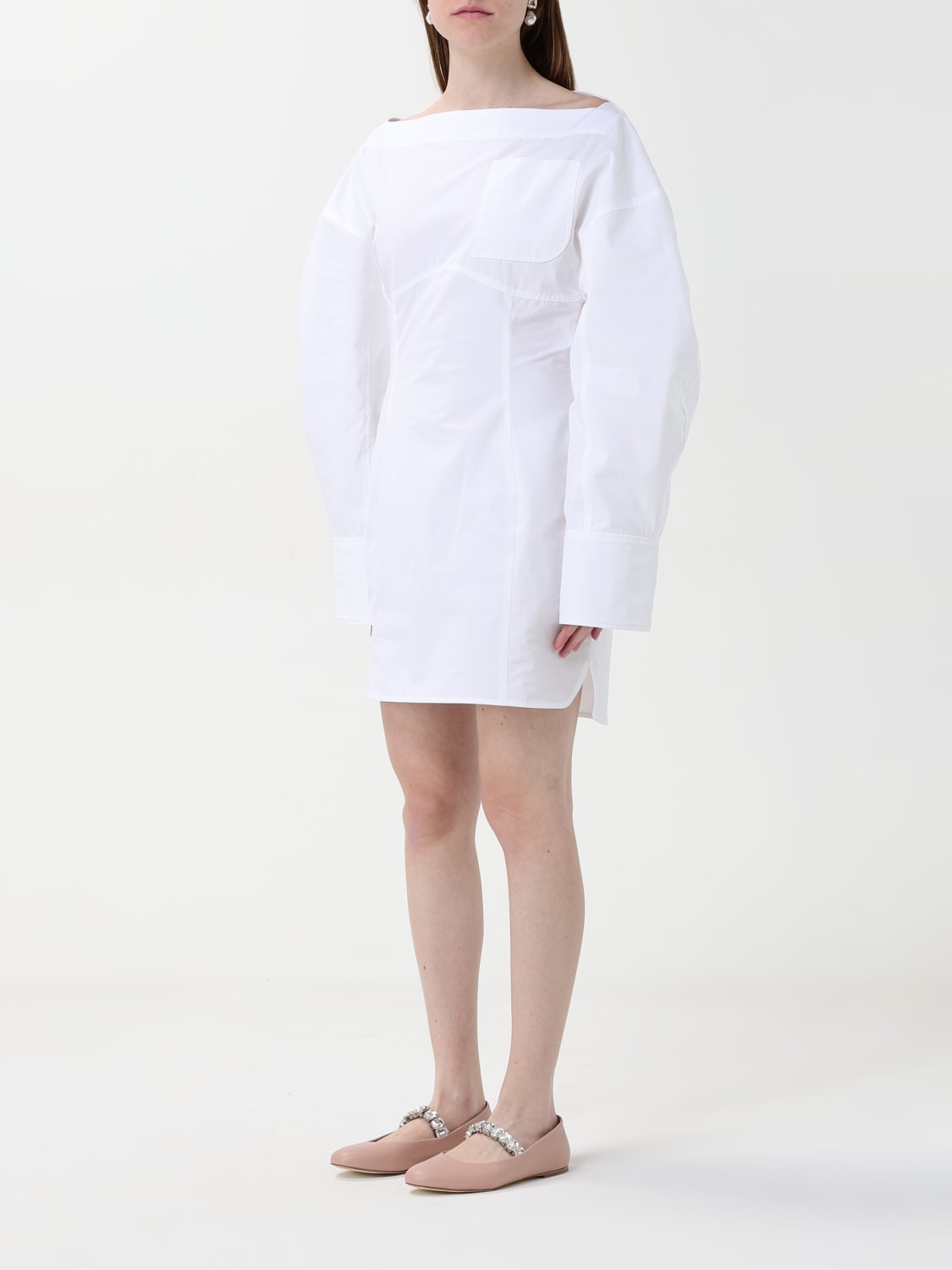 JACQUEMUS DRESS: Dress woman Jacquemus, White - Img 3