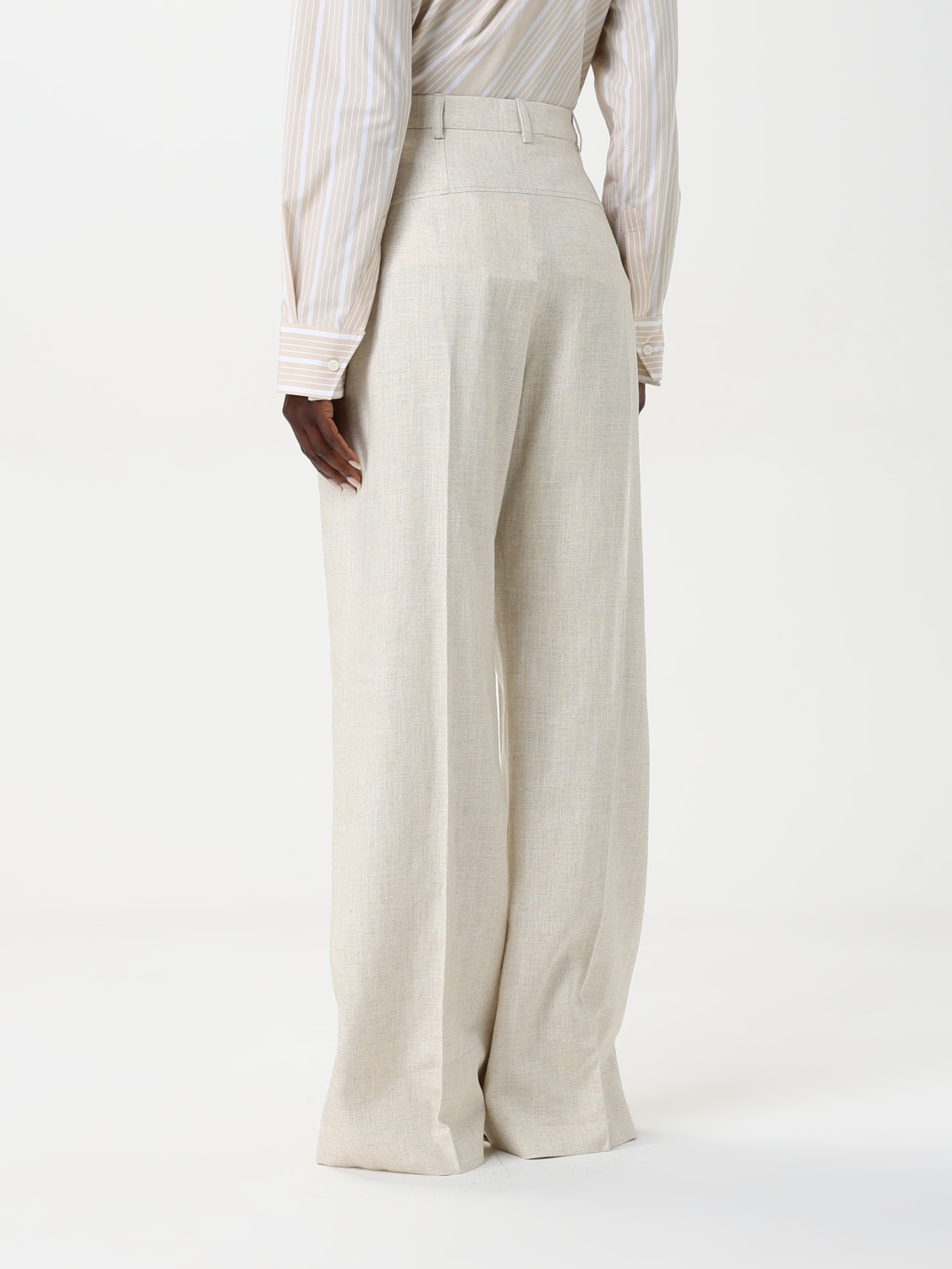JACQUEMUS: Pants woman - Beige | Jacquemus pants