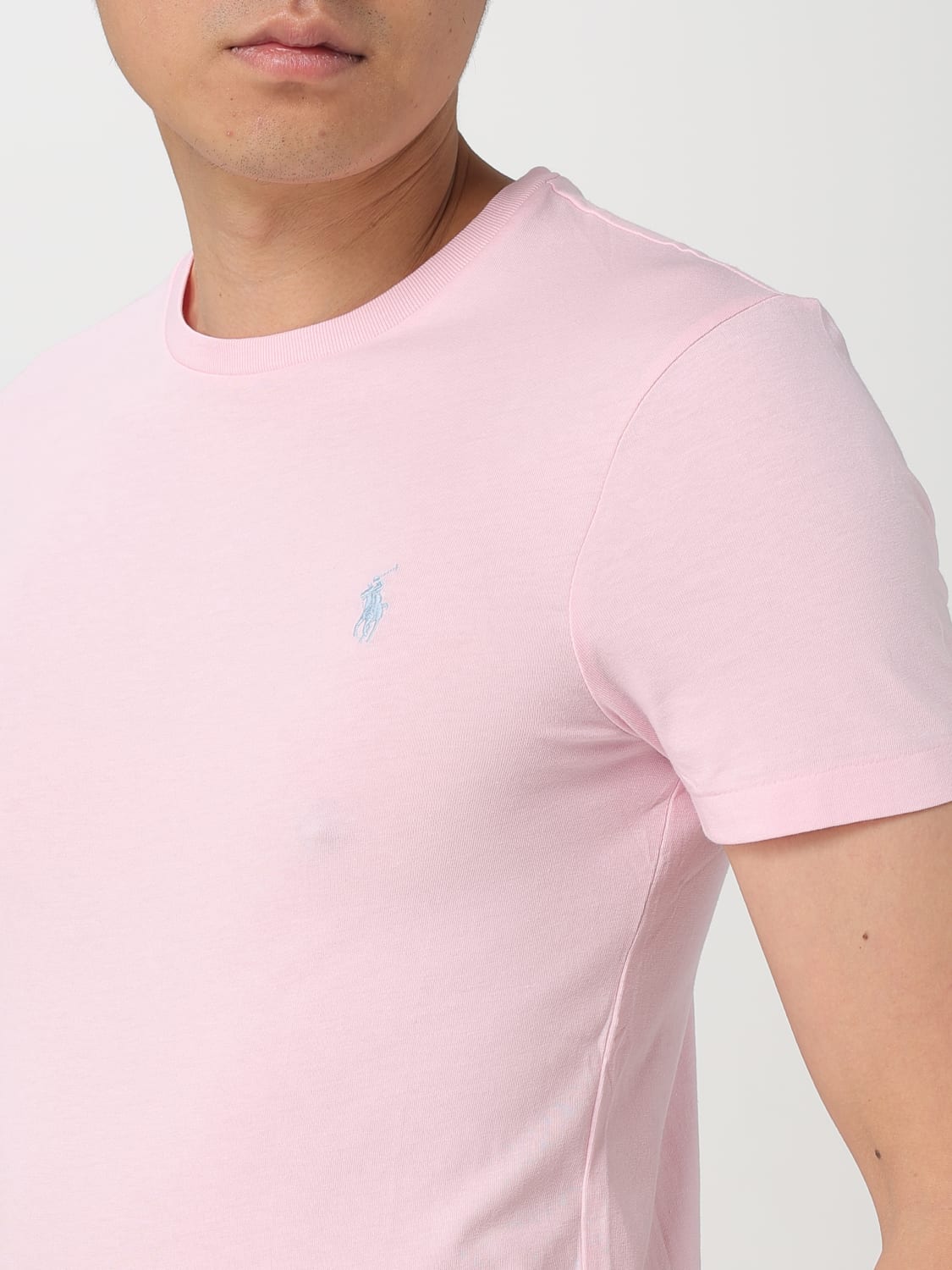 Tシャツ・カットソー POLO RALPH LAUREN Men T-shirt Pink 710671438 405 POLO RALPH LAUREN: T-shirt men - Pink | Polo Ralph Lauren t