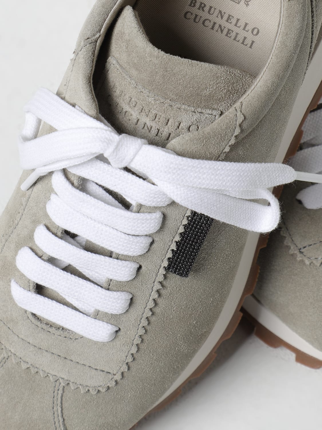 スニーカー BRUNELLO CUCINELLI Women Sneakers MZSFG2110 C9593 Pink Suede and knit sneakers for Girls in Pink | Brunello Cucinelli