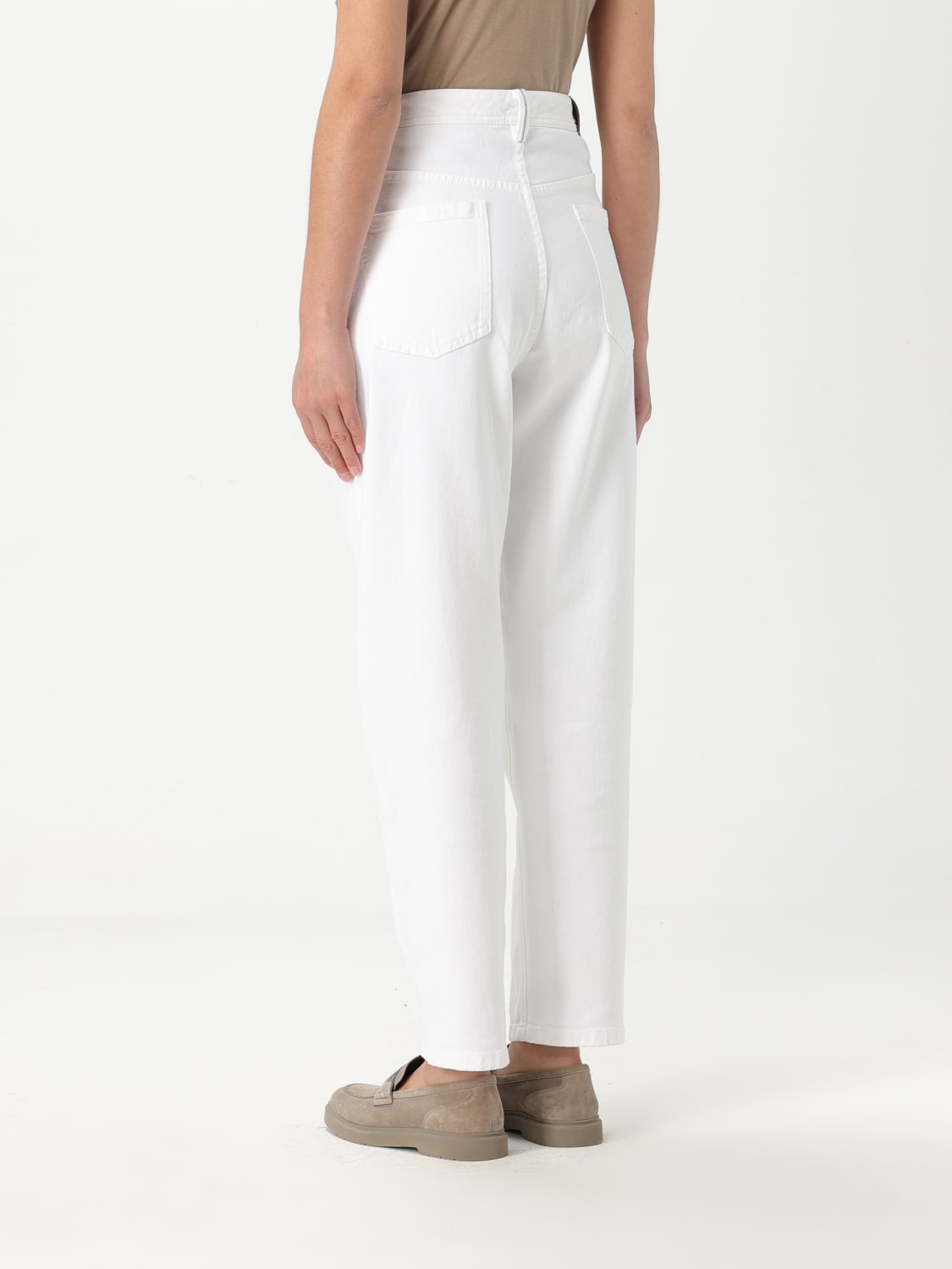 BRUNELLO CUCINELLI JEANS: Brunello Cucinelli women's jeans, White - Img 3