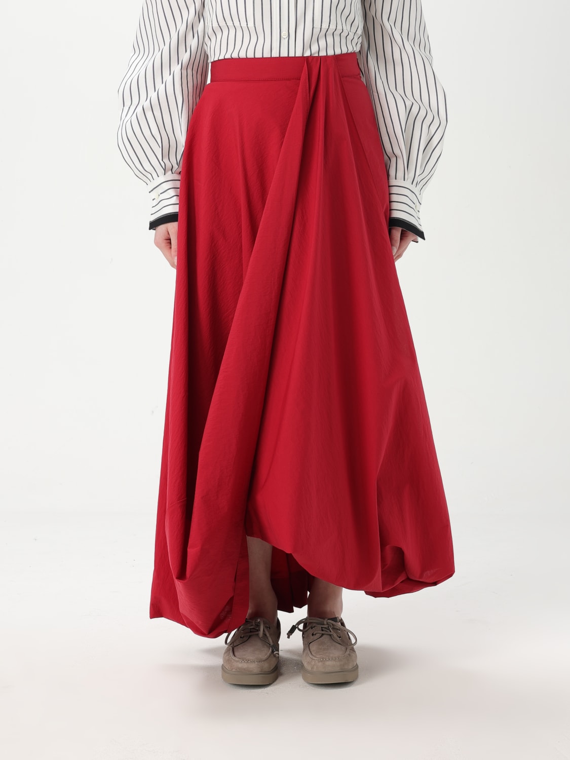 ミニスカート BRUNELLO CUCINELLI Women Mini Skirts M0F79G3812C3118 Red BRUNELLO CUCINELLI: Skirt woman - Red | Brunello Cucinelli
