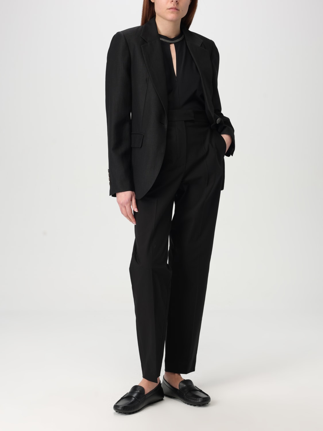 パンツ BRUNELLO CUCINELLI Woman Pants Black M0F70P8878 C101 BRUNELLO CUCINELLI: Pants woman - Black | Brunello Cucinelli