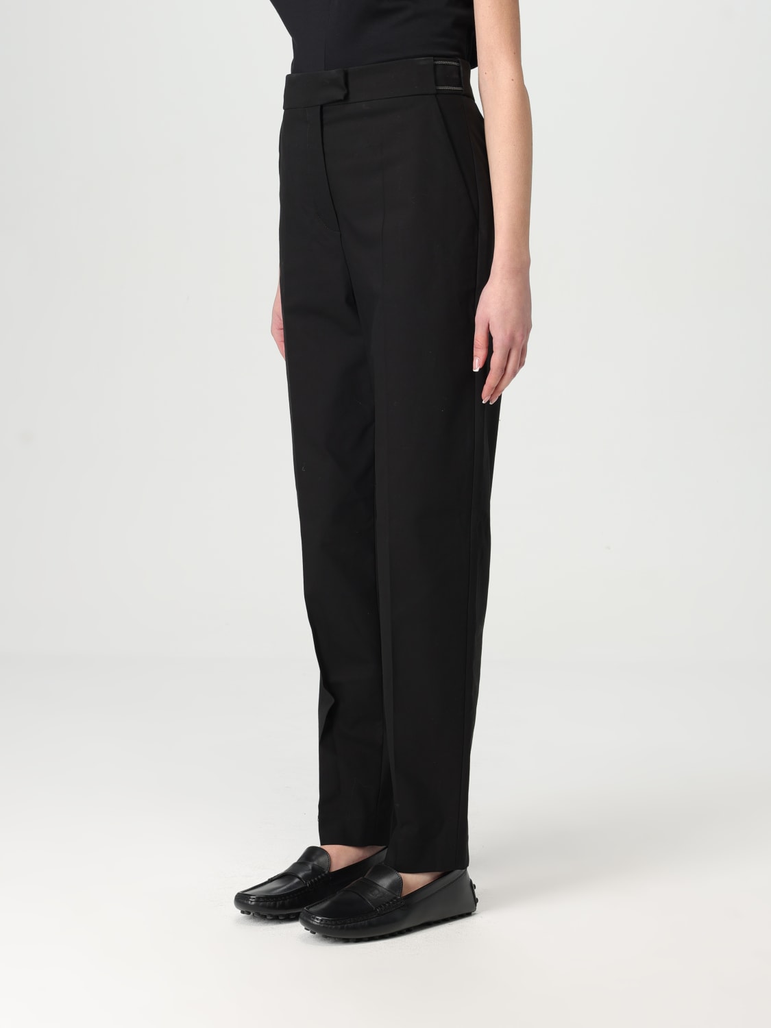 パンツ BRUNELLO CUCINELLI Woman Pants Black M0F70P8878 C101 BRUNELLO CUCINELLI: Pants woman - Black | Brunello Cucinelli