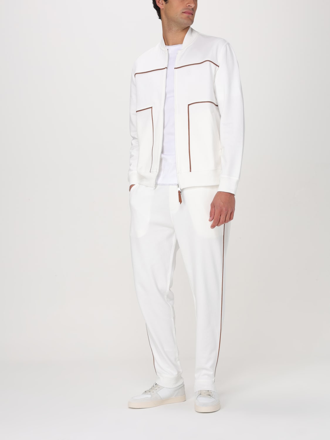 BRUNELLO CUCINELLI T-SHIRT: T-shirt herren Brunello Cucinelli, Weiß - Img 2