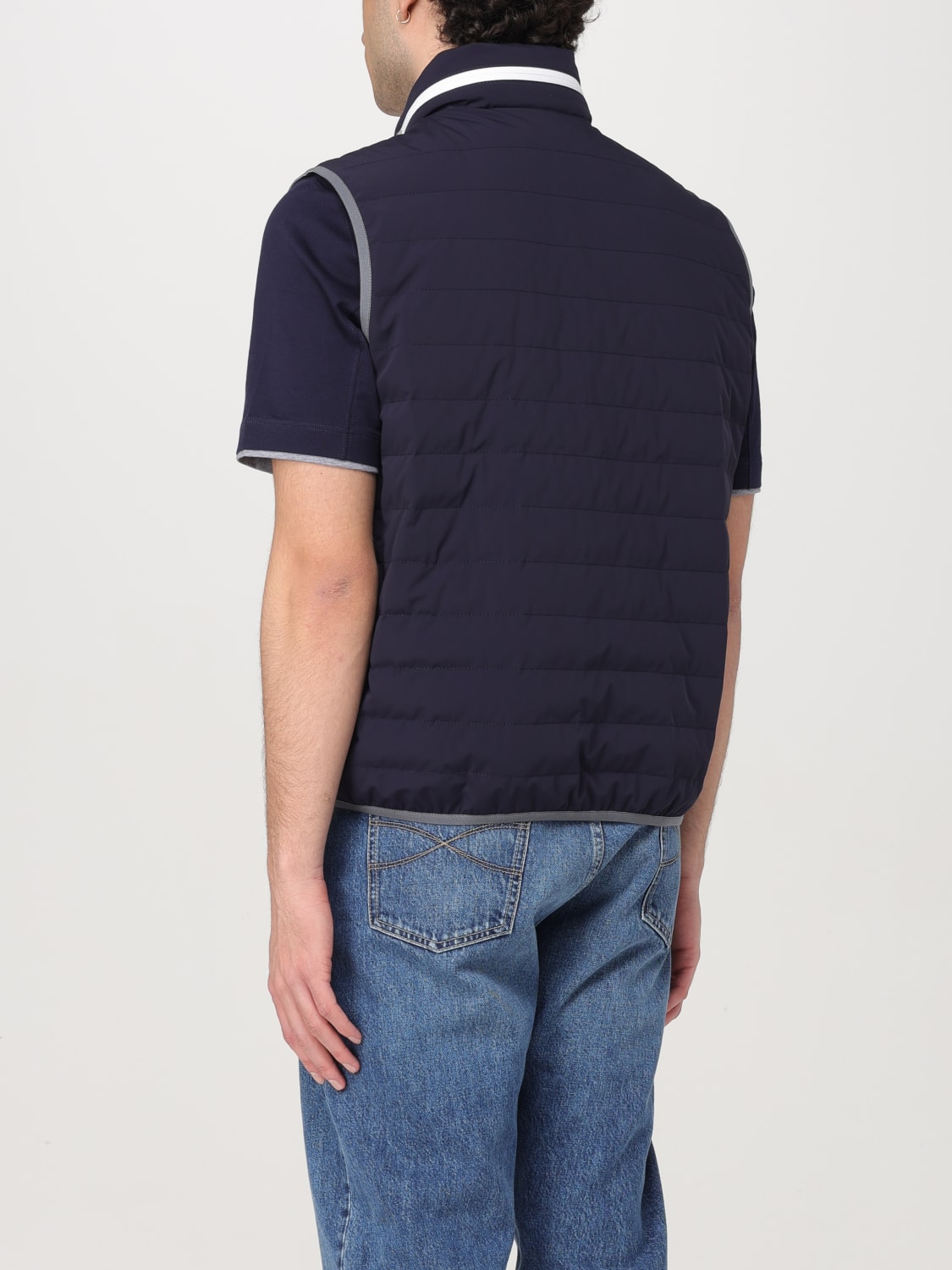 BRUNELLO CUCINELLI SUIT VEST: Coat men Brunello Cucinelli, Blue - Img 3