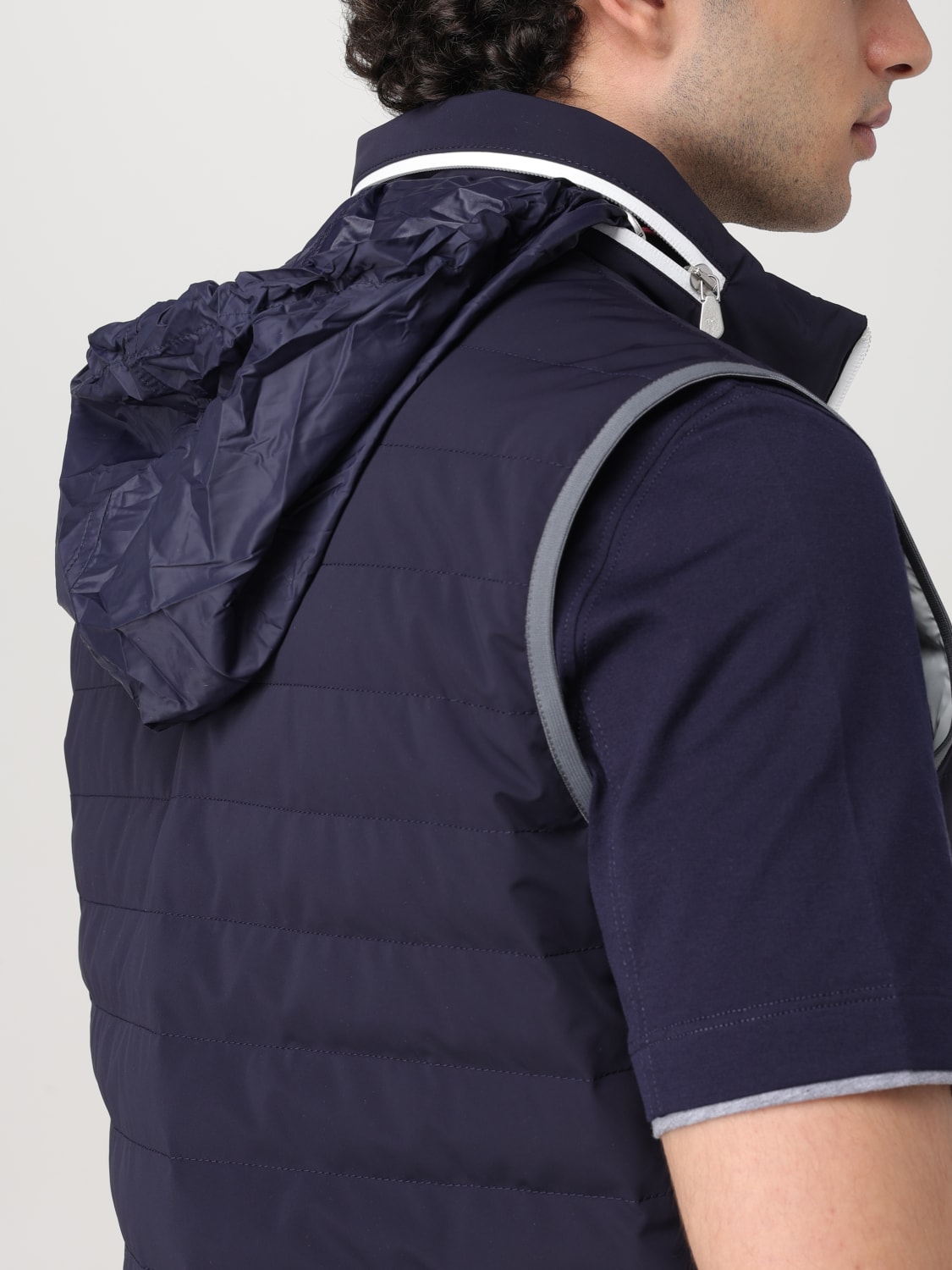 Brunello Cucinelli|VESTS (MM49A7460G C1086) BRUNELLO CUCINELLI: Coat men - Blue | Brunello Cucinelli