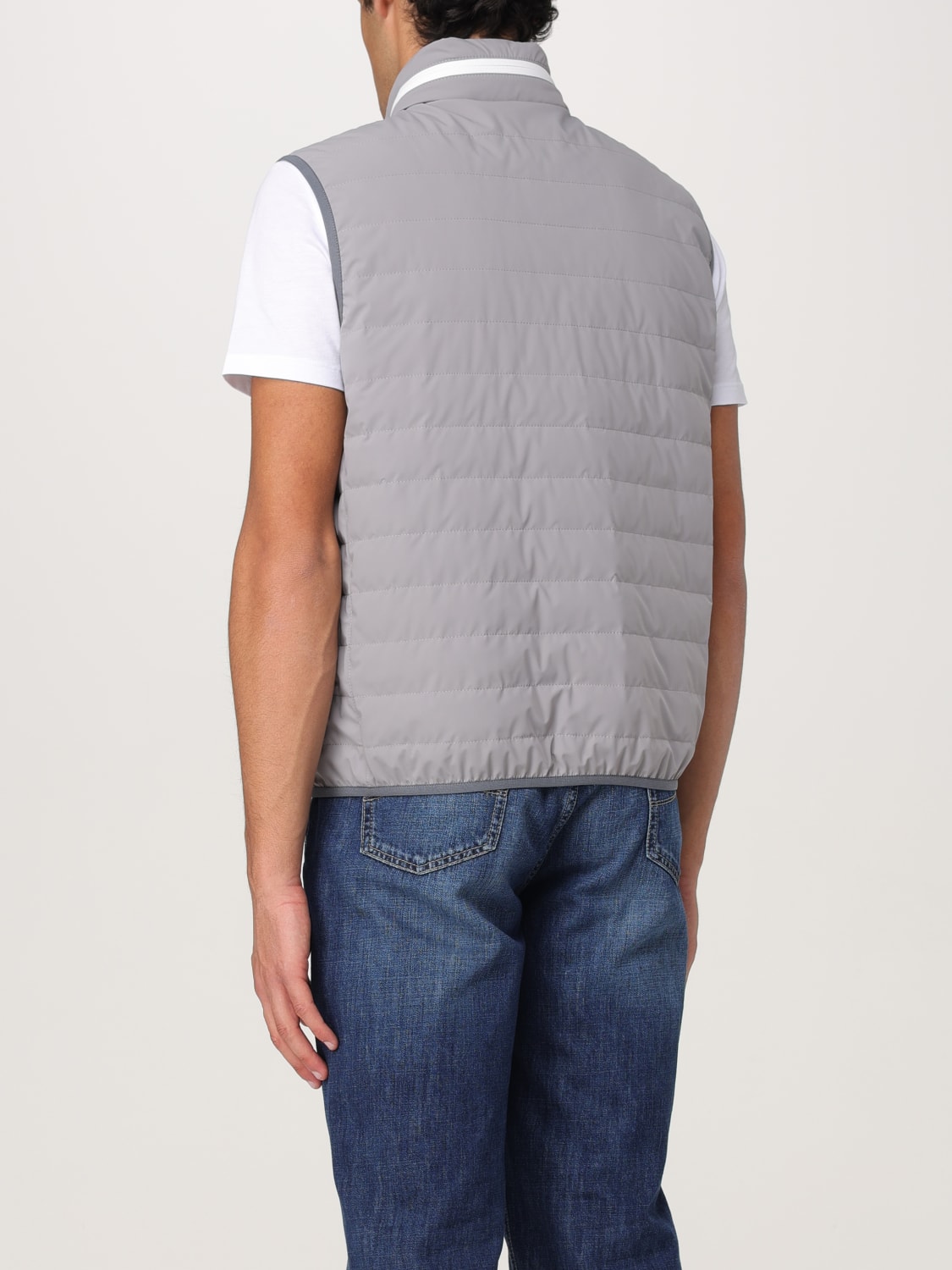 BRUNELLO CUCINELLI SUIT VEST: Coat men Brunello Cucinelli, Grey - Img 3