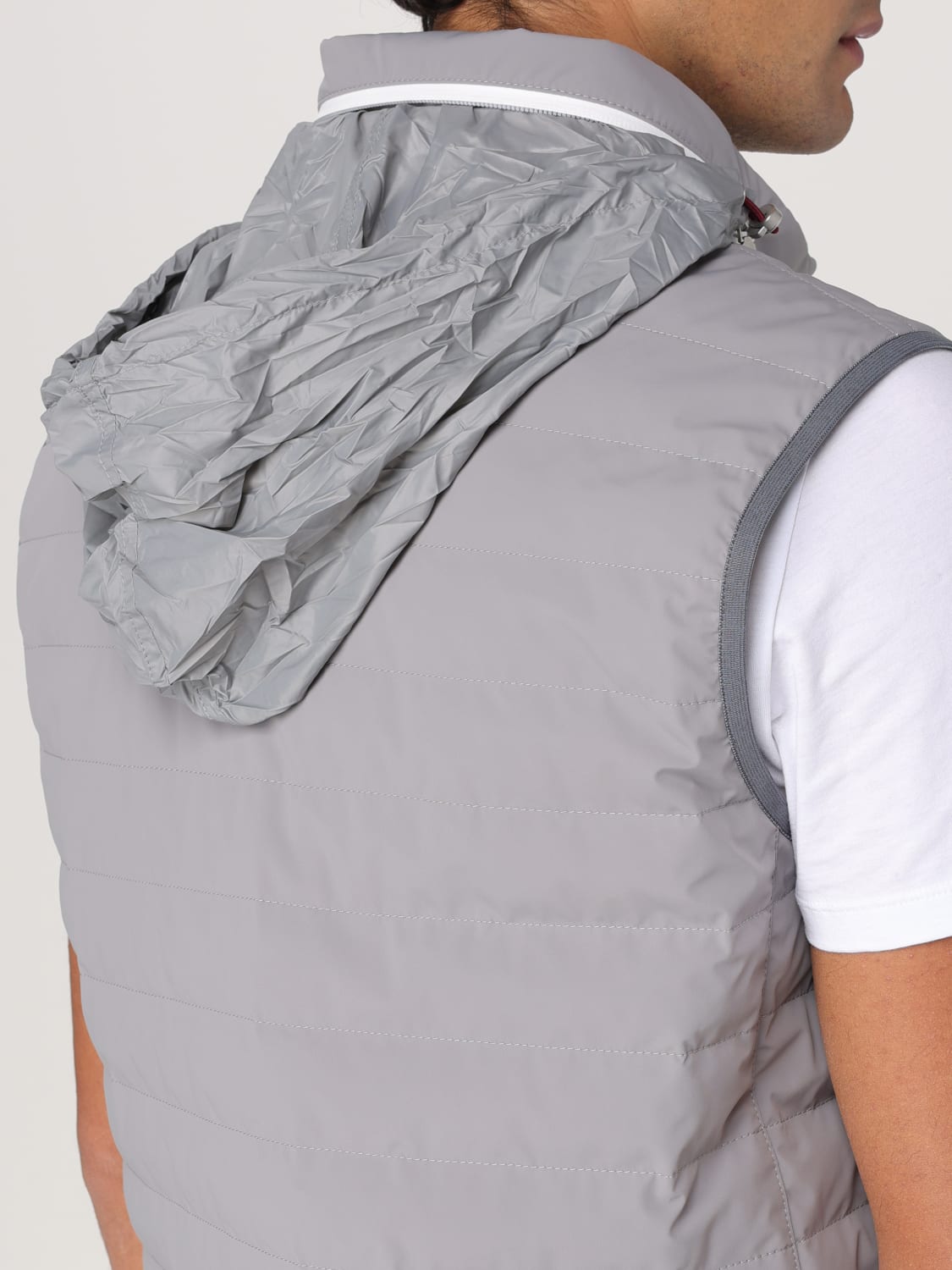 BRUNELLO CUCINELLI SUIT VEST: Coat men Brunello Cucinelli, Grey - Img 5