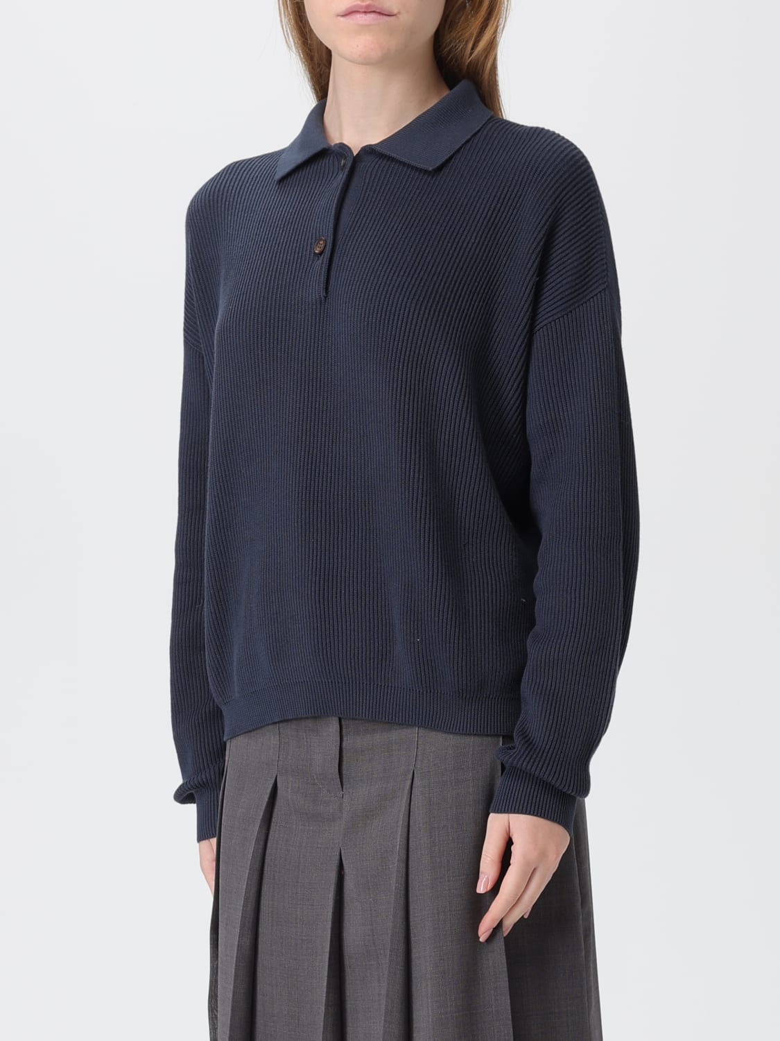 BRUNELLO CUCINELLI POLO: T-shirt damen Brunello Cucinelli, Navy - Img 4