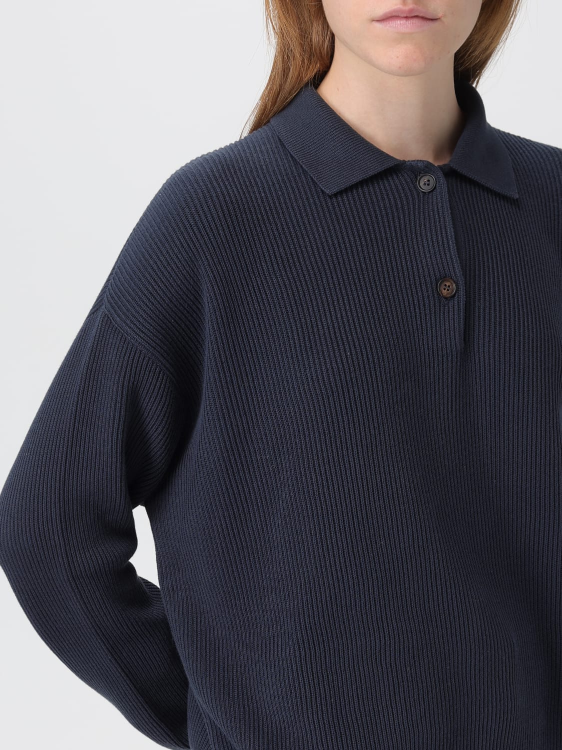 BRUNELLO CUCINELLI POLO: T-shirt damen Brunello Cucinelli, Navy - Img 5