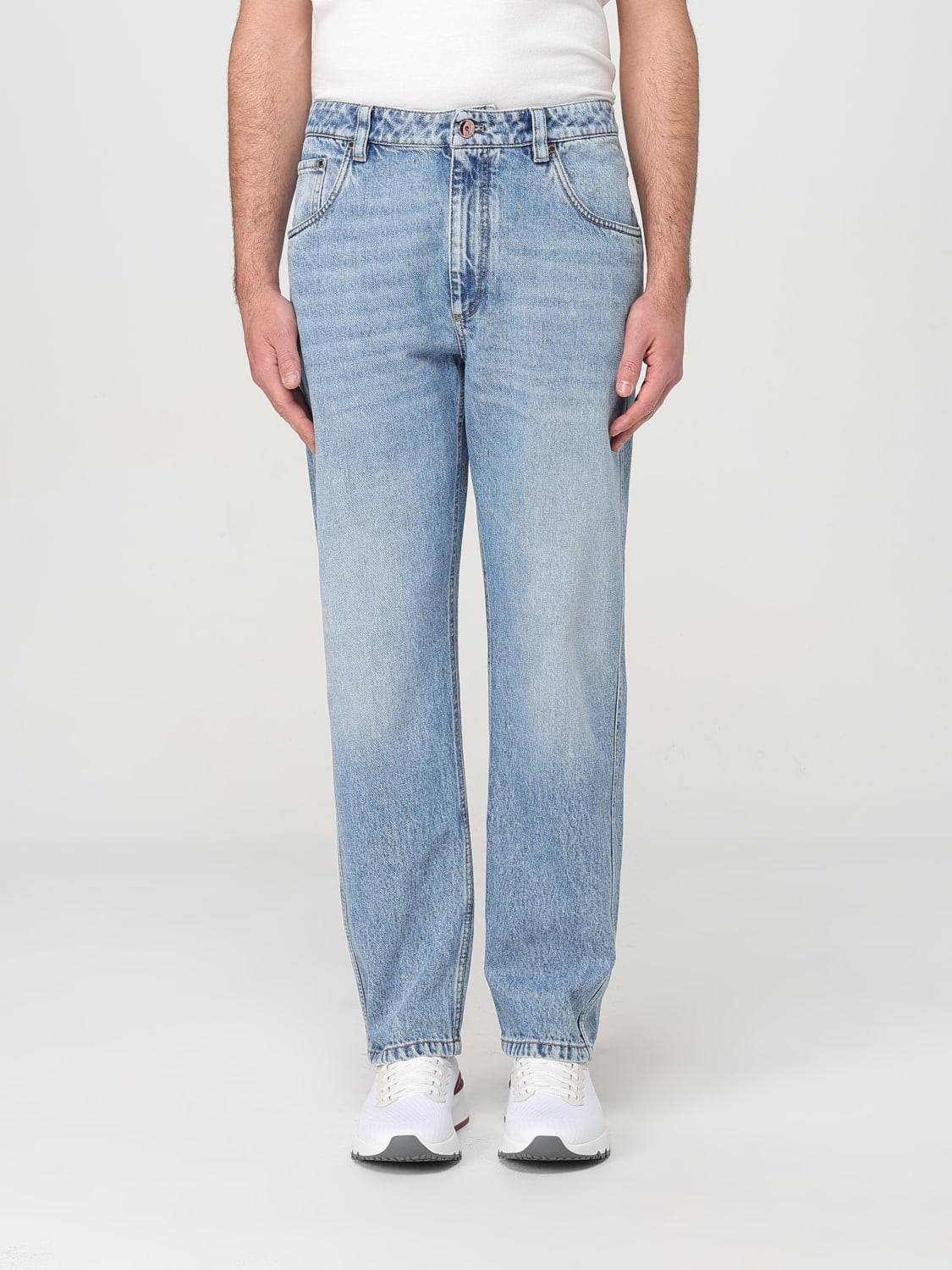 デニム・ジーパン BRUNELLO CUCINELLI 'Monile' denim jeans Blue MA095P5847 BRUNELLO CUCINELLI：ジーンズ メンズ - ブルー | GIGLIO.COM