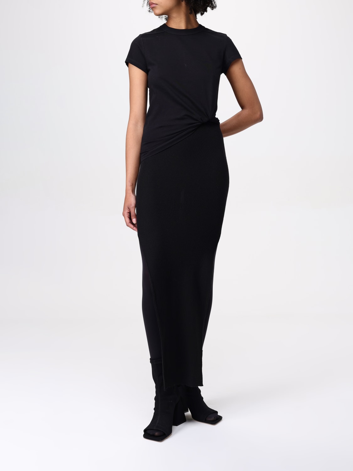 RICK OWENS: Skirt woman - Black | Rick Owens skirt