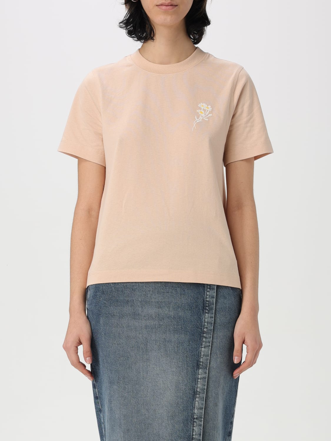 Tシャツ・カットソー BURBERRY Woman T-Shirt Ivory 8102707 BURBERRY: T-shirt woman - Ivory | Burberry t-shirt 8102707