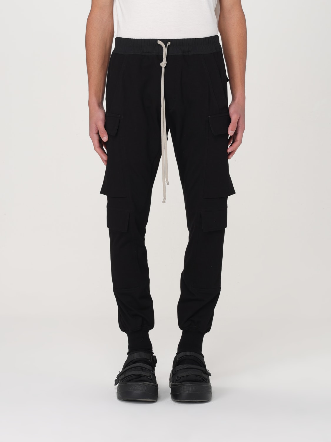 RICK OWENS: Pants men - Black | Rick Owens pants RU01E5337BA