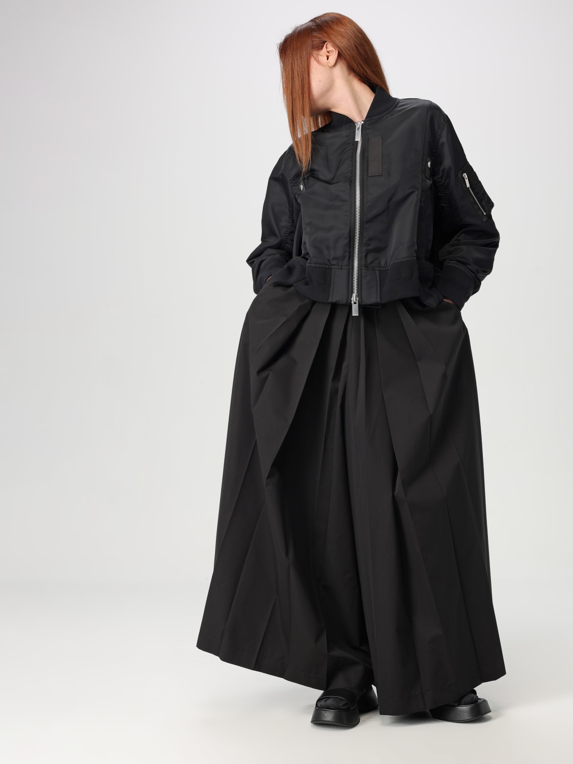 Sacai レディース　ミリタリージャケット SACAI サカイ ダウンジャケット ミリタリージャケット ナイロン