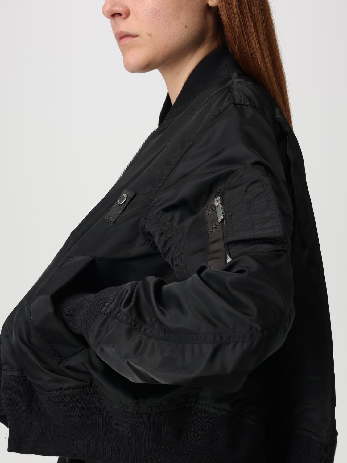ジャケット SACAI Woman Jacket Black 2507673 001 SACAI: Jacket woman - Black | Sacai jacket 2507673 online at