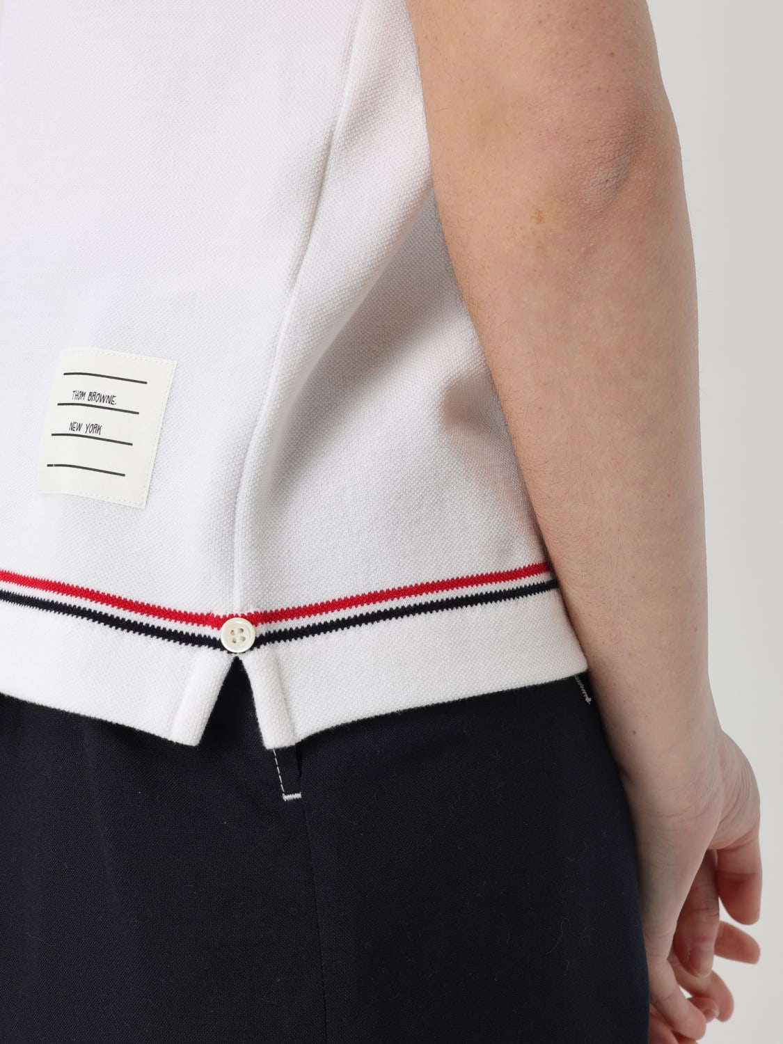 Tシャツ・カットソー THOM BROWNE Woman T-Shirt White FJS193AJ0185 100 THOM BROWNE: T-shirt woman - White | Thom Browne t-shirt