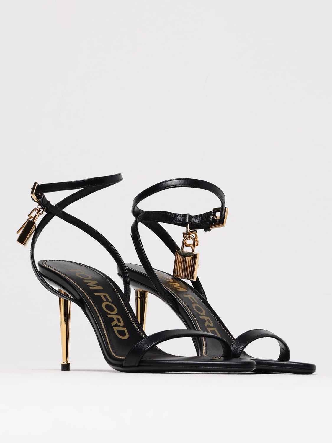 TOM FORD: Heeled sandals woman - Black | Tom Ford heeled