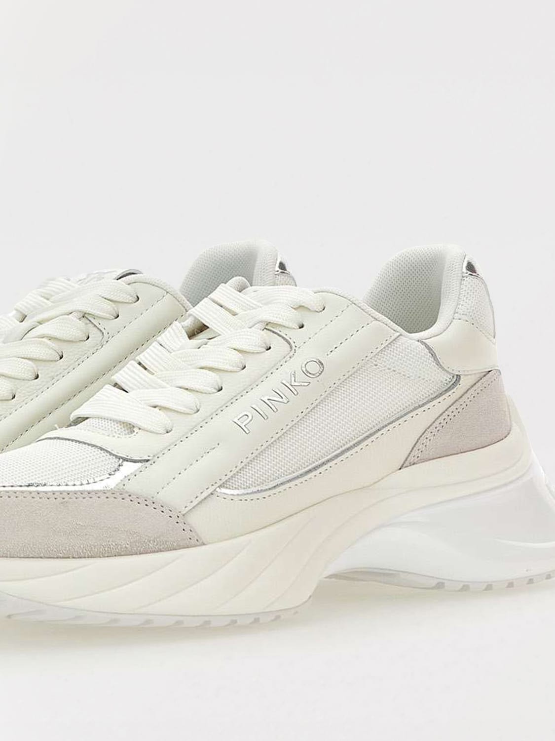 PINKO SNEAKERS: Shoes woman Pinko, White 1 - Img 4