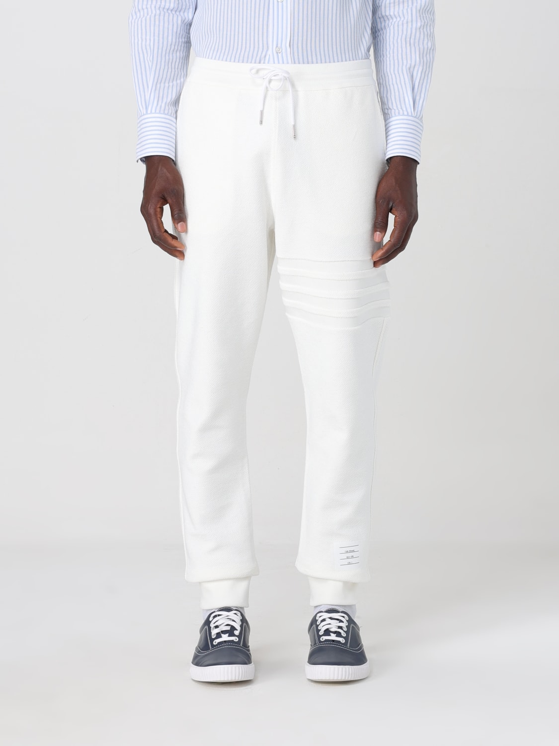 THOM BROWNE PANTS: Pants men Thom Browne, White - Img 1
