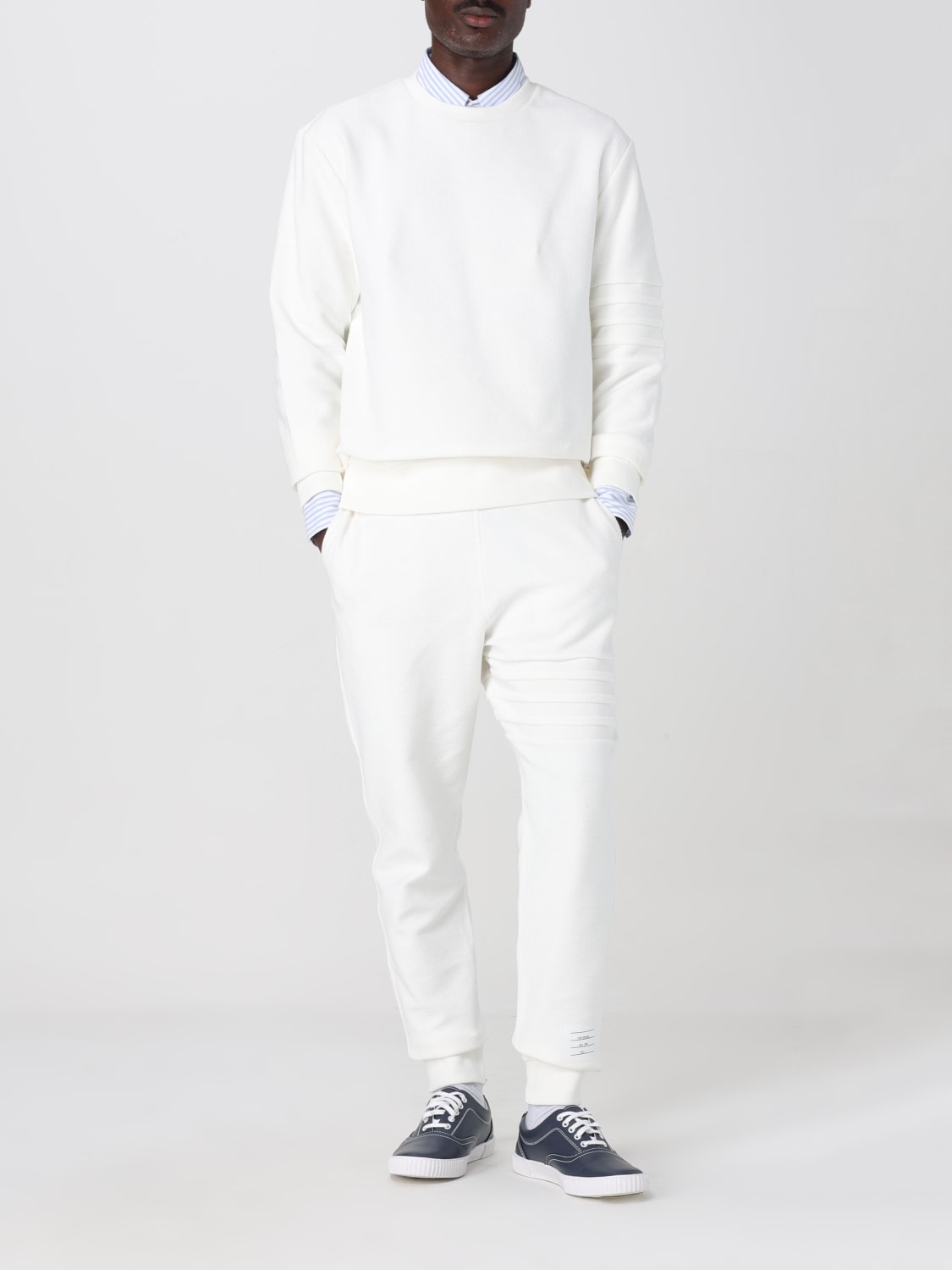 THOM BROWNE PANTS: Pants men Thom Browne, White - Img 2