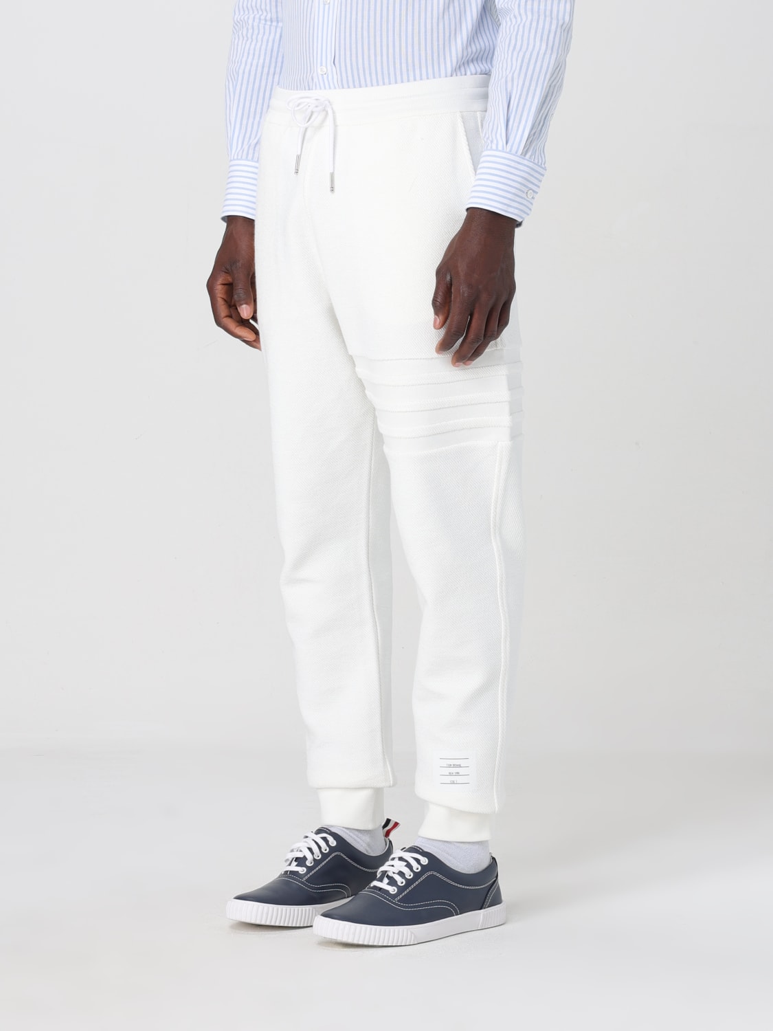 THOM BROWNE PANTS: Pants men Thom Browne, White - Img 4