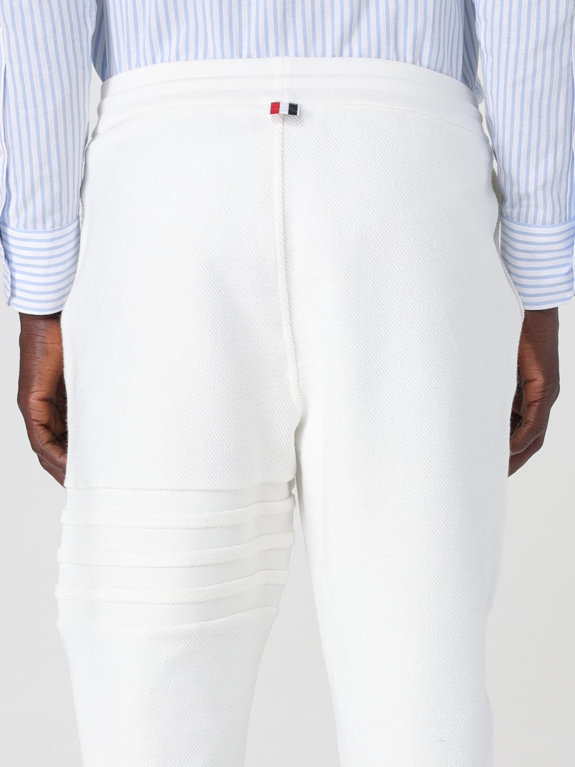 THOM BROWNE PANTS: Pants men Thom Browne, White - Img 5