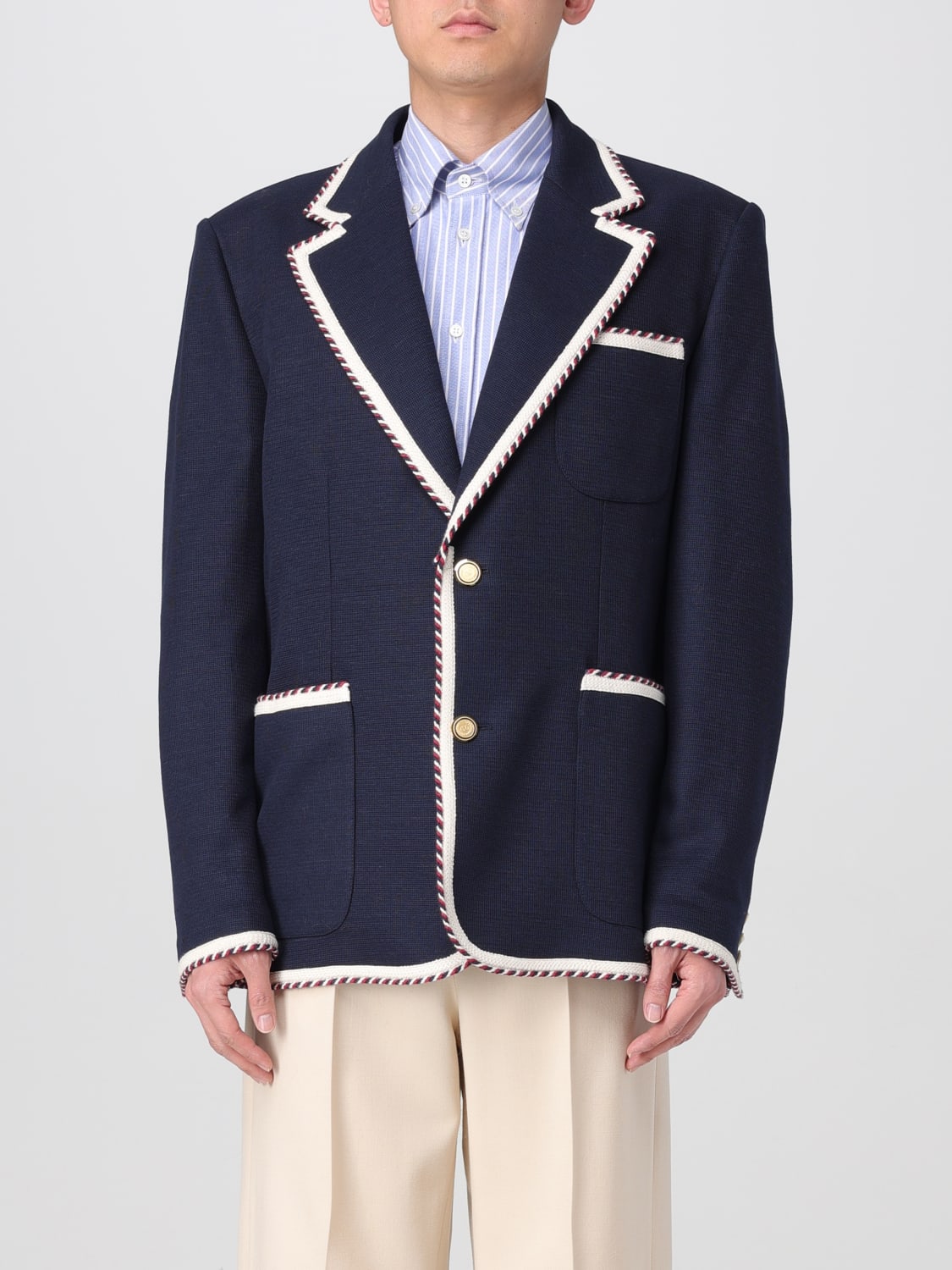 VALENTINO JACKET: Blazer men Valentino, Blue - Img 1