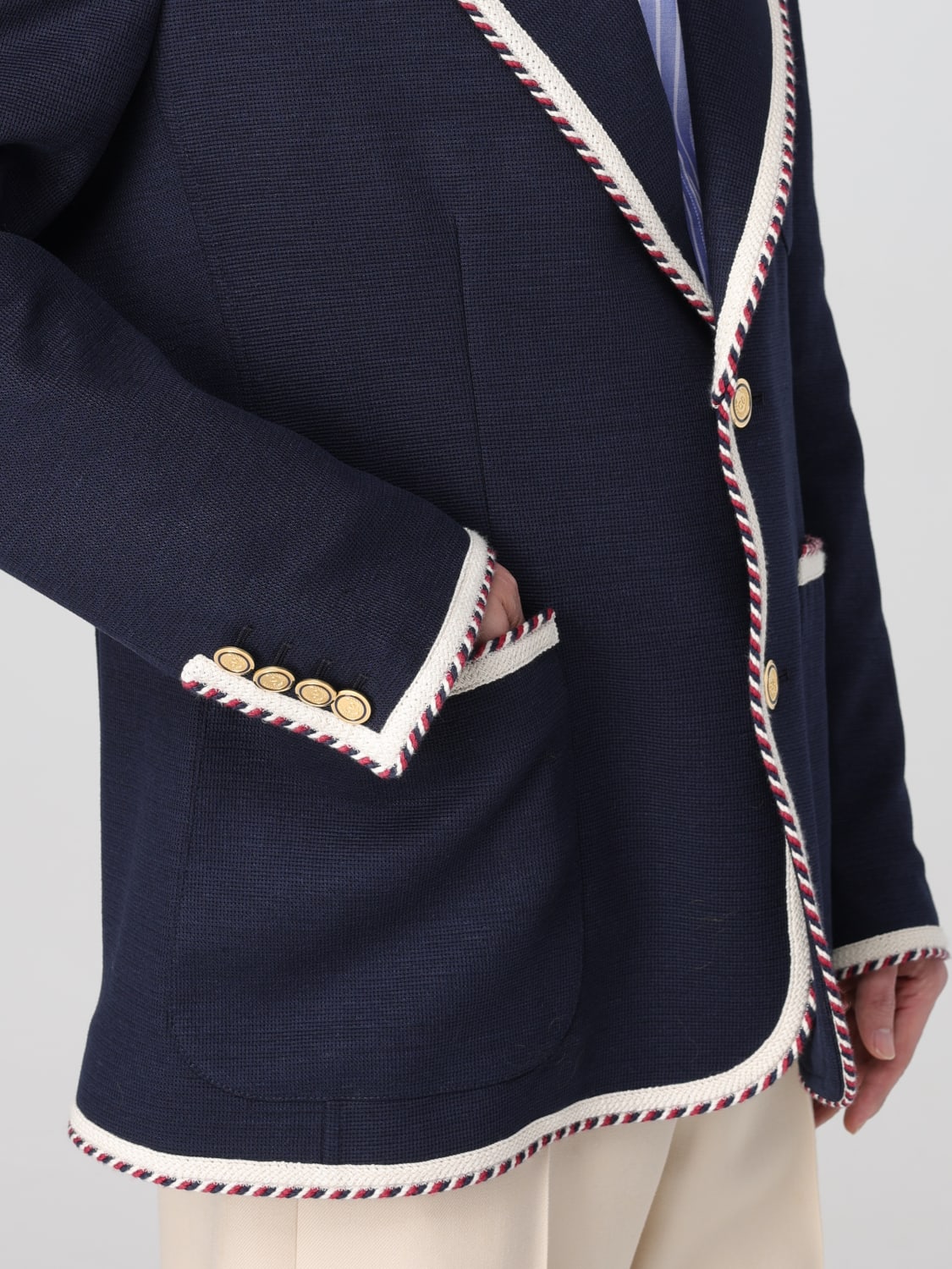 VALENTINO JACKET: Blazer men Valentino, Blue - Img 5