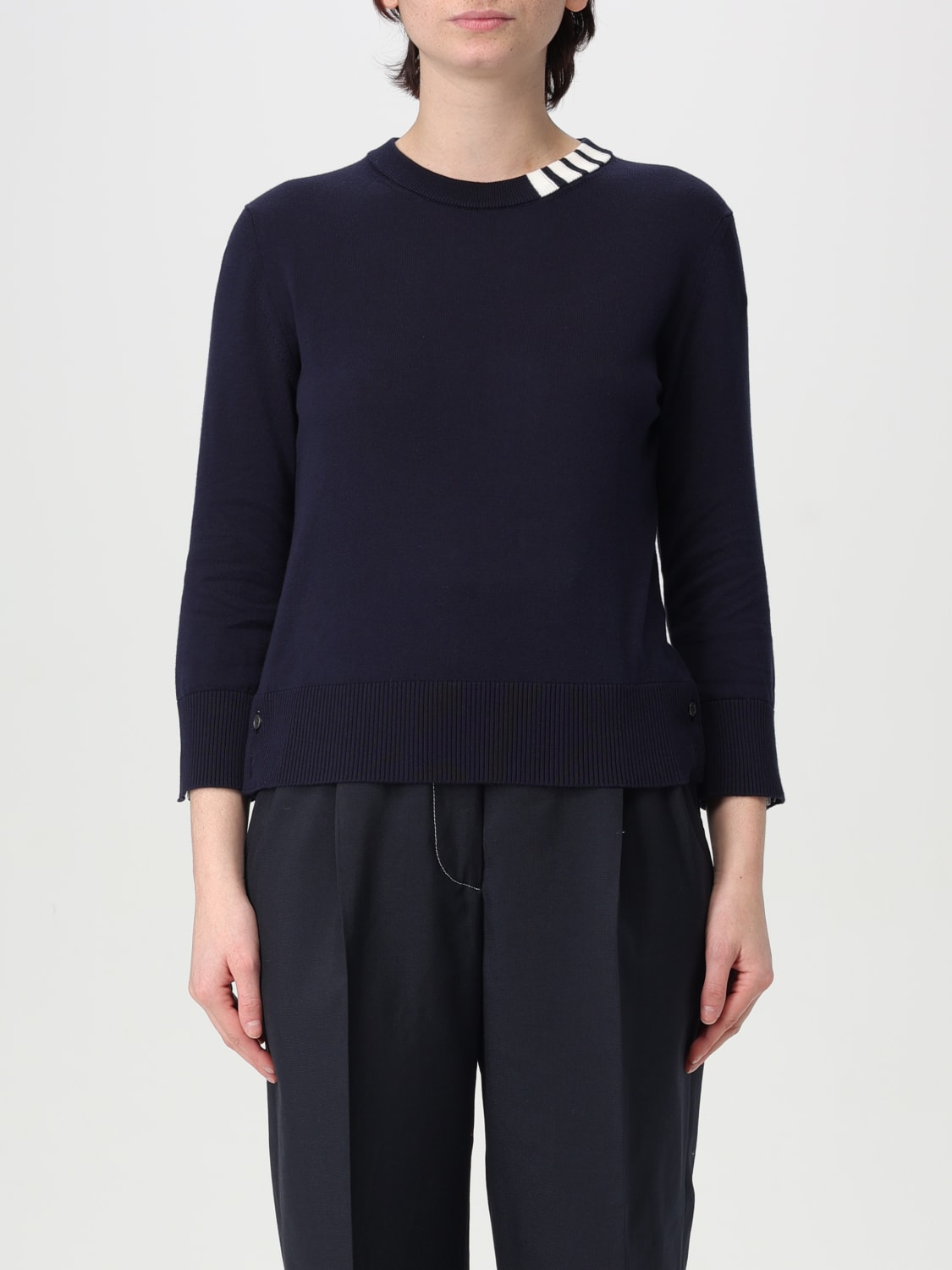 THOM BROWNE MAGLIA: Maglia Thom Browne in cotone , Blue Navy - Img 1